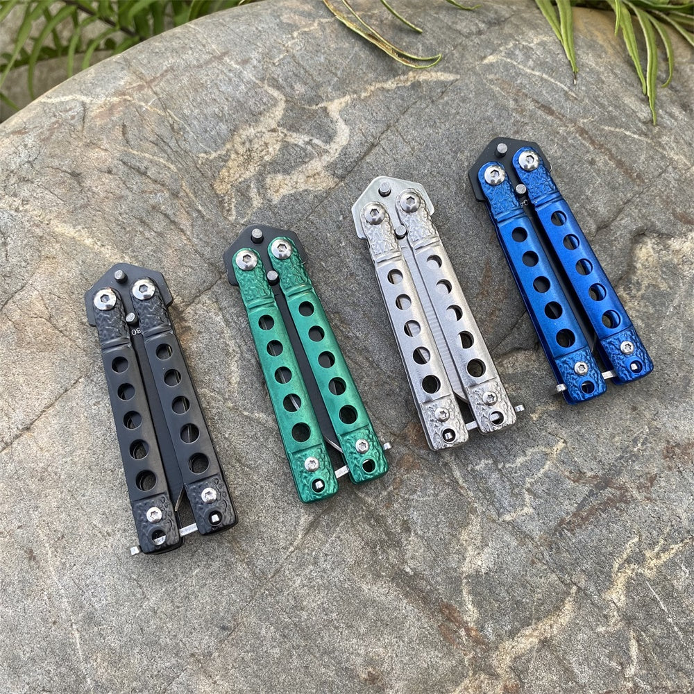 Sharp Blade 4 Color Balisong Butterfly Knife Trainer