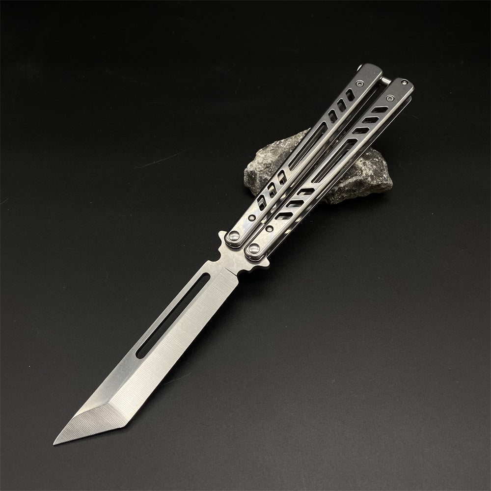 Blunt Blade Stainless Steel Balisong Butterfly Knife Trainer