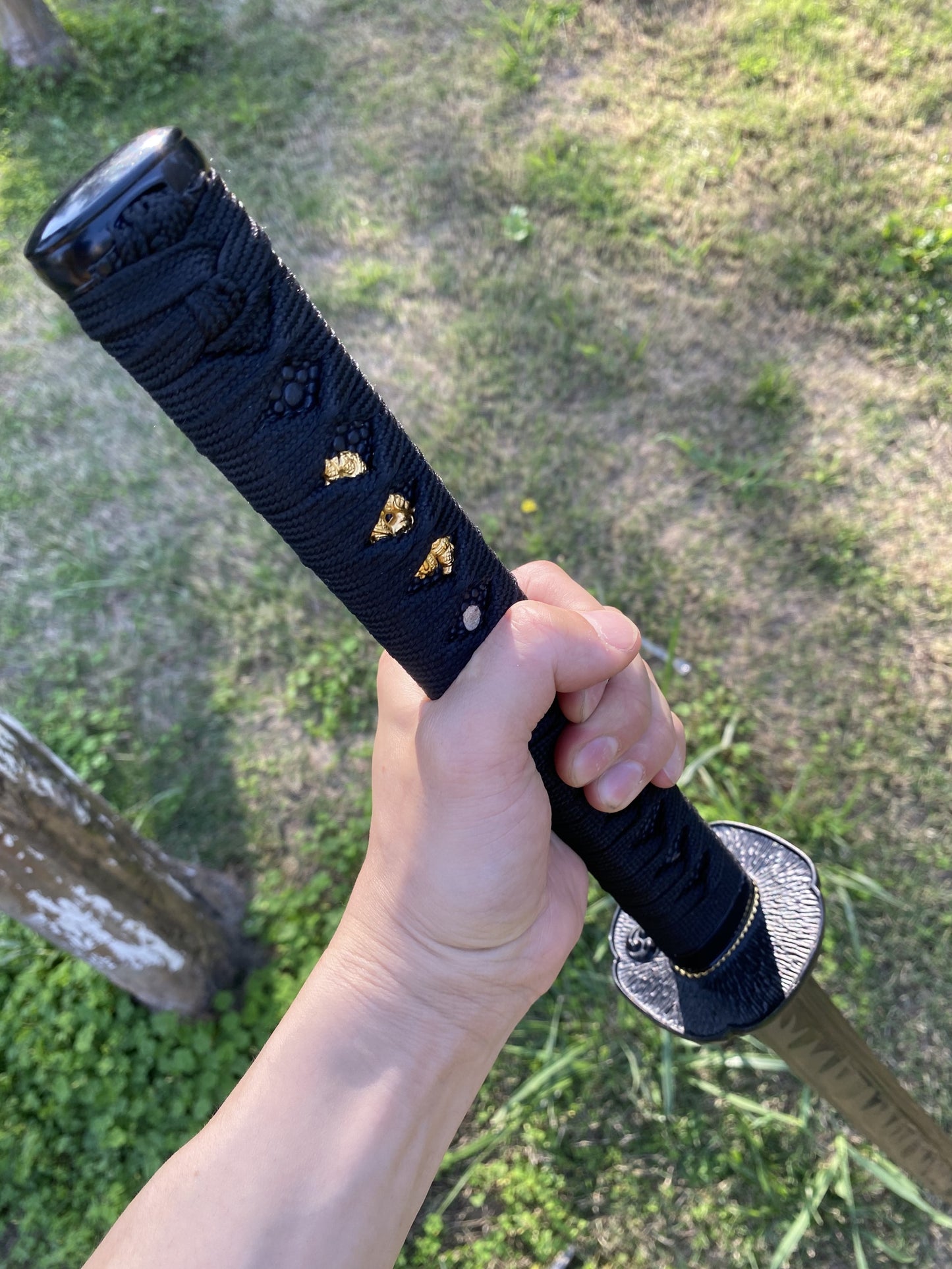 Japanese Katana Life-size Black Dragon's Fang Katana Replica