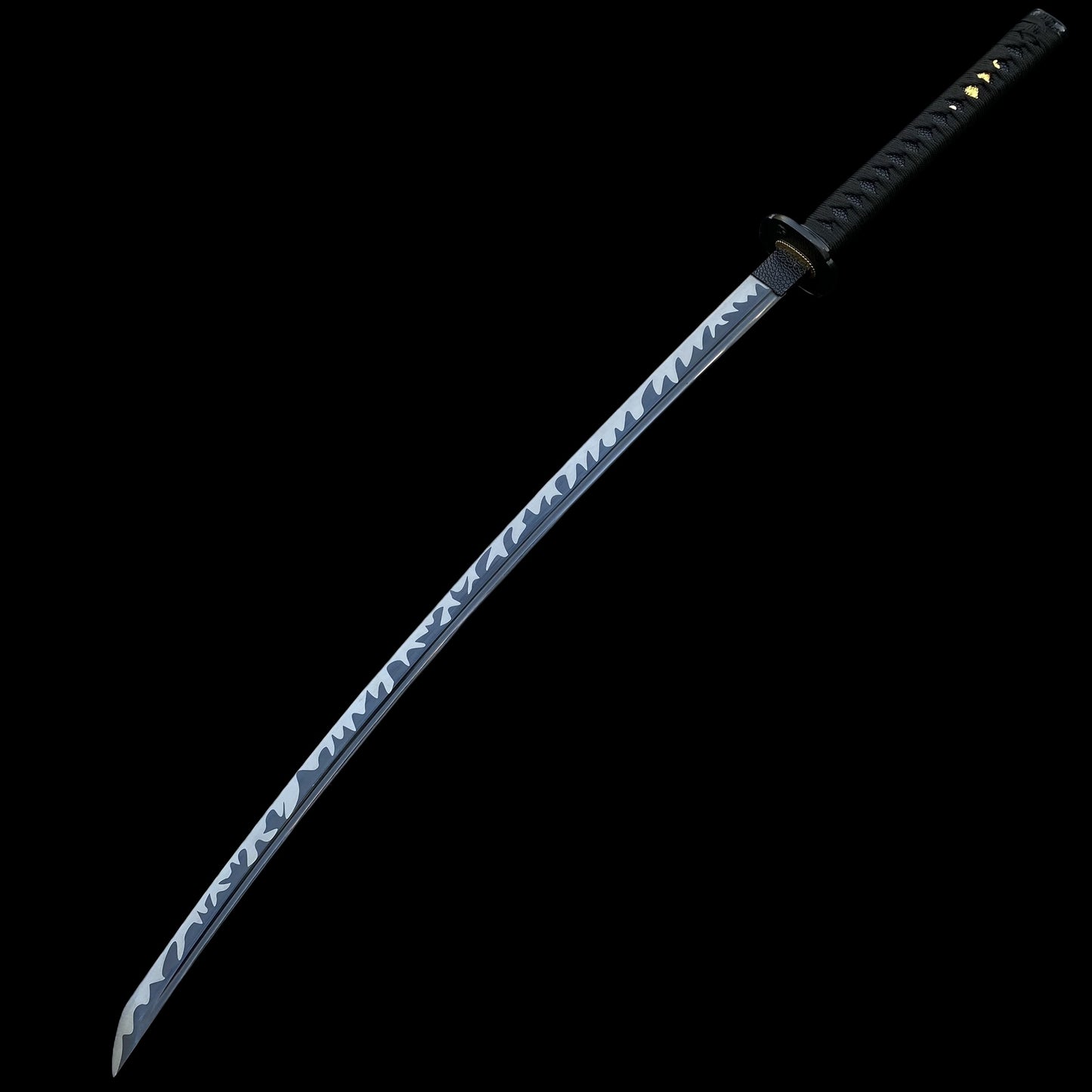 Japanese Katana Life-size Black Dragon's Fang Katana Replica