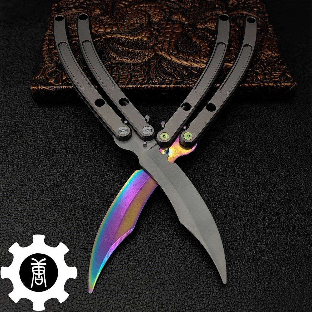 Black Market Butterfly Knife High-End CNC Balisong Trainer