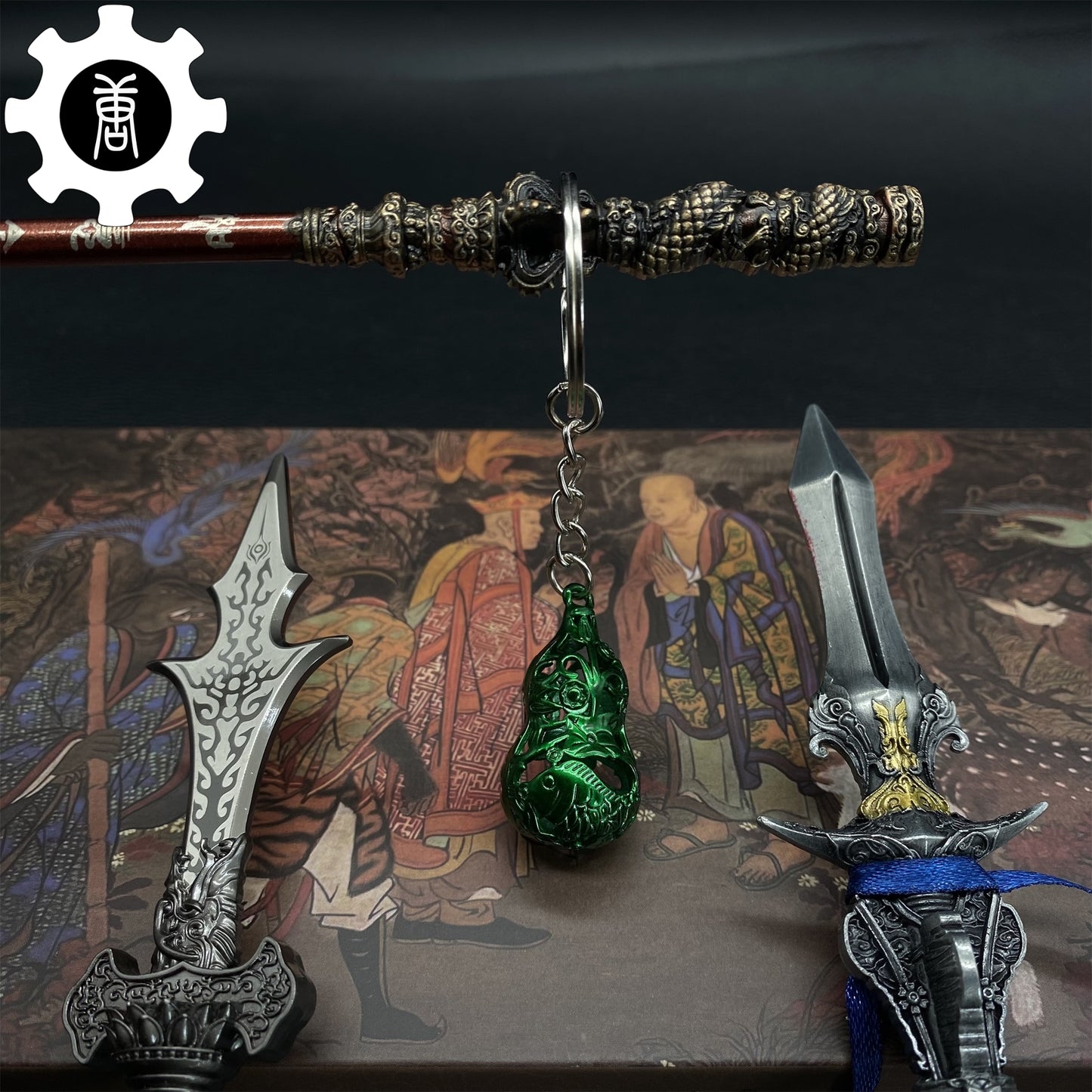 Sun Wukong And Yangjian Weapons Replica 4 In 1 Gift Box