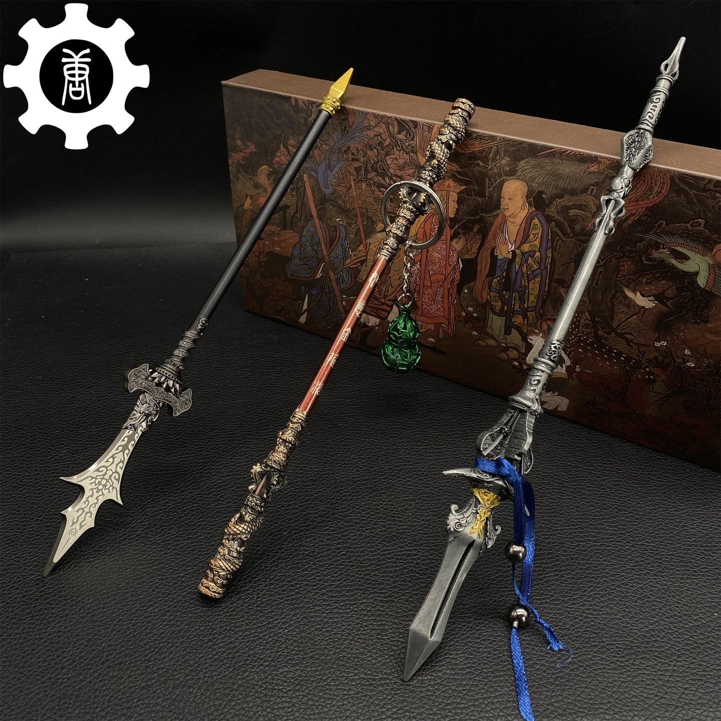 Sun Wukong And Yangjian Weapons Replica 4 In 1 Gift Box