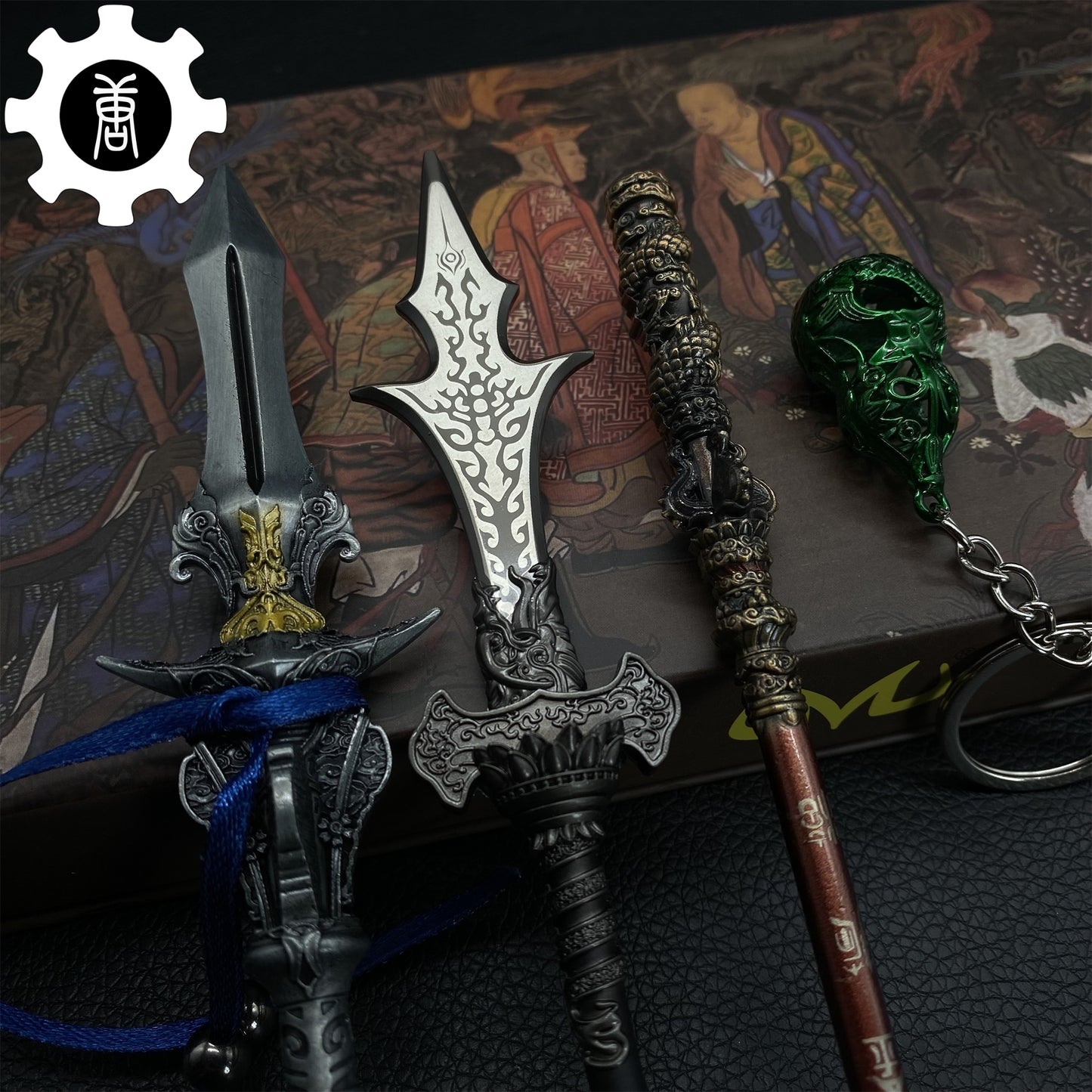 Sun Wukong And Yangjian Weapons Replica 4 In 1 Gift Box