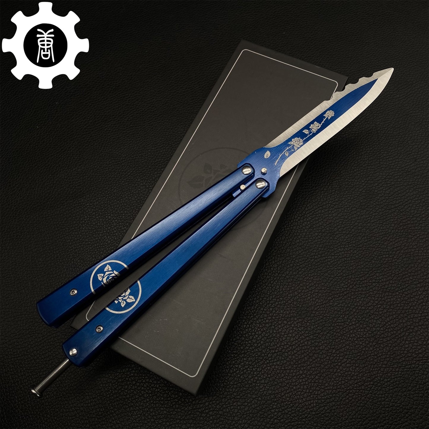 TF2 Black Rose Balisong Black Rose Butterfly Knife Replica IRL