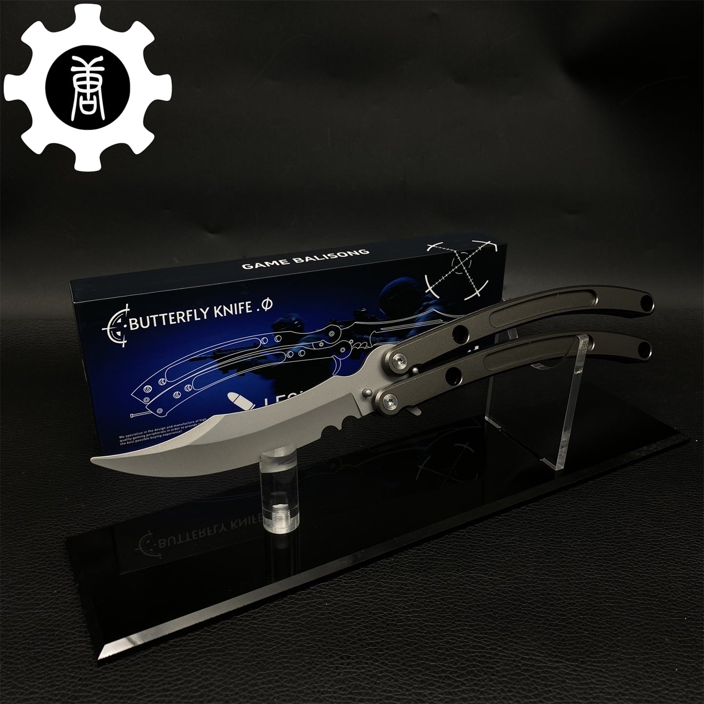 Black Market Butterfly Knife High-End CNC Balisong Trainer