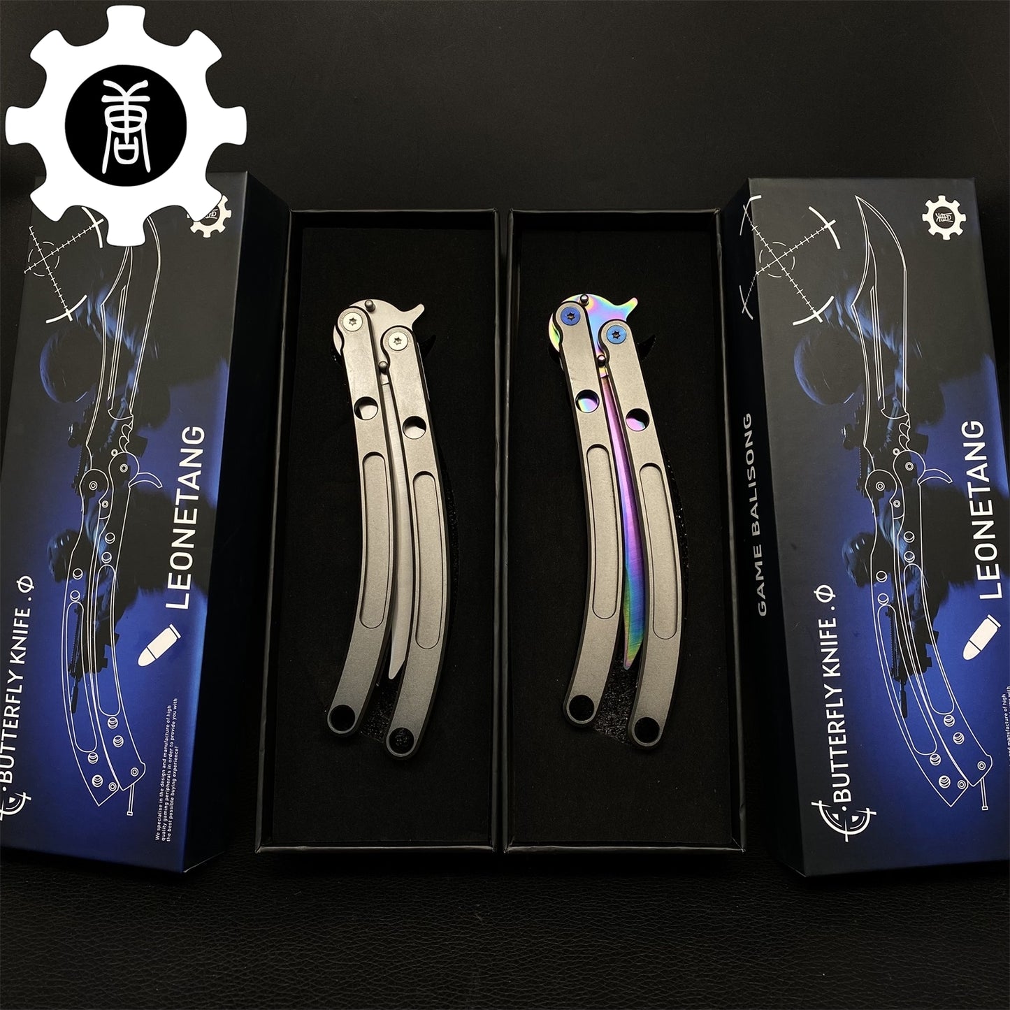 Black Market Butterfly Knife High-End CNC Balisong Trainer