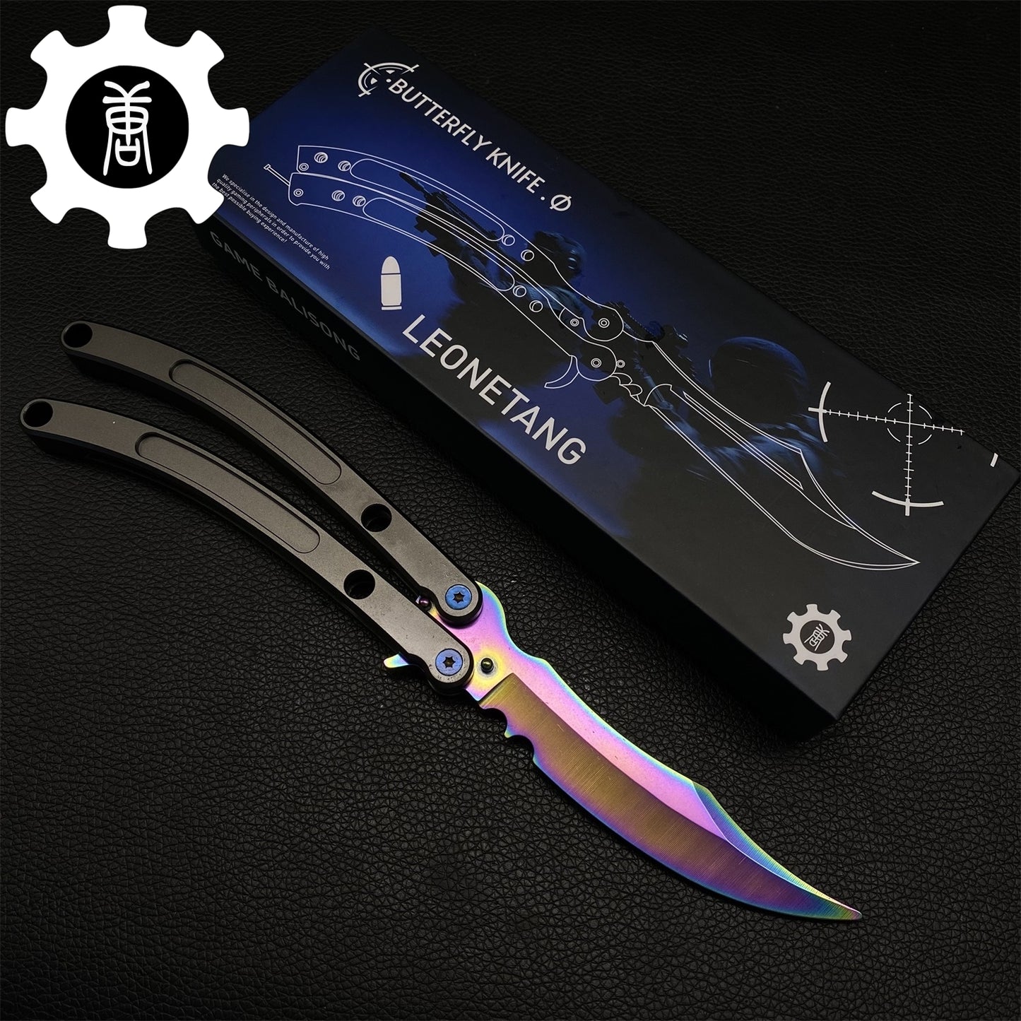 Black Market Butterfly Knife High-End CNC Balisong Trainer