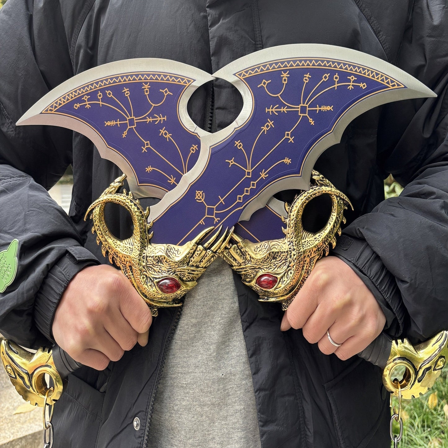Blades of Chaos Life-size Metal Replica