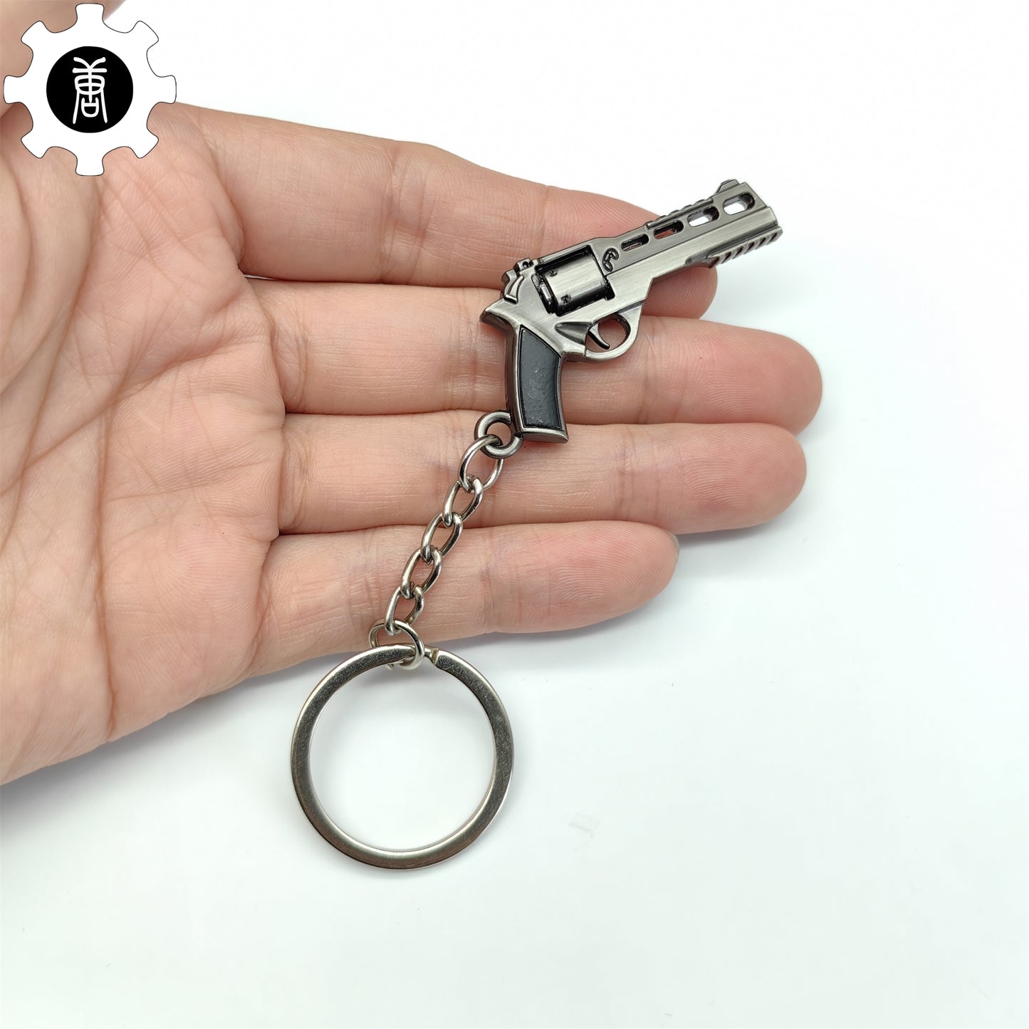 Mini Bull R45 Revolver Pistol Metal Keychain