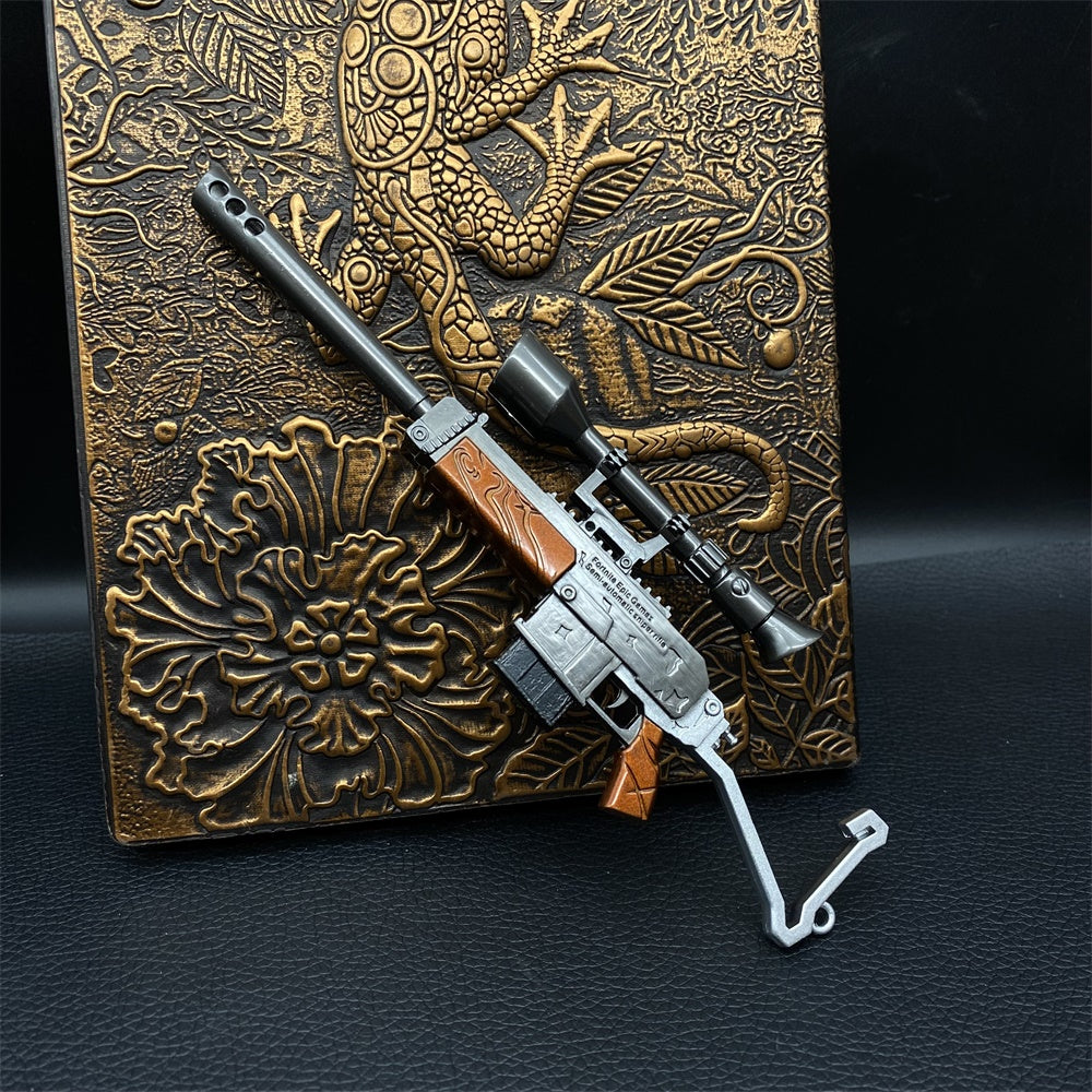 Miniature Metal Burst Assault Rifle With Telescope 17CM/6.7"