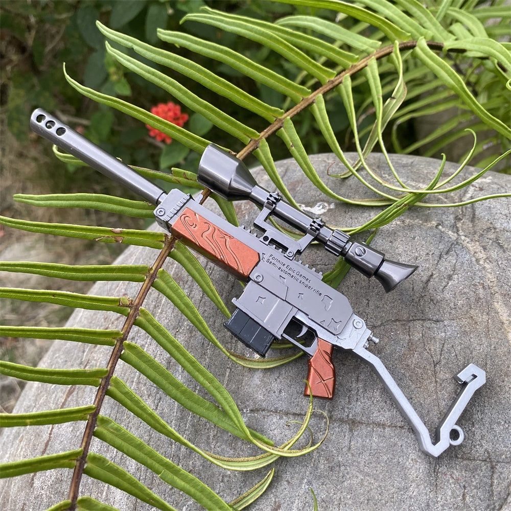 Miniature Metal Burst Assault Rifle With Telescope 17CM/6.7"