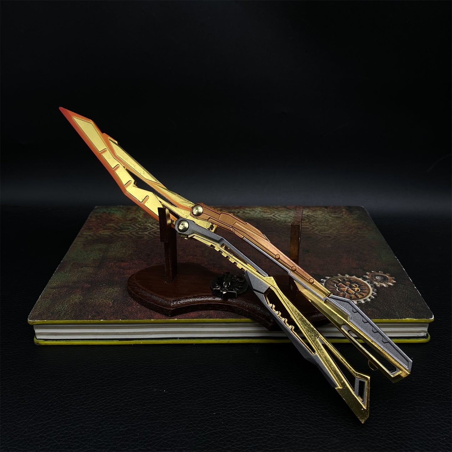 Blazing Light Butterfly Knife Fan Metal Replica
