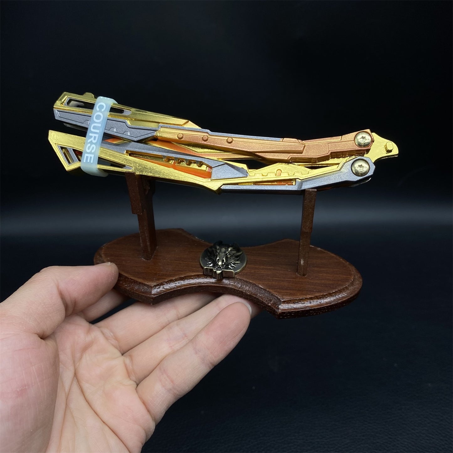 Blazing Light Butterfly Knife Fan Metal Replica
