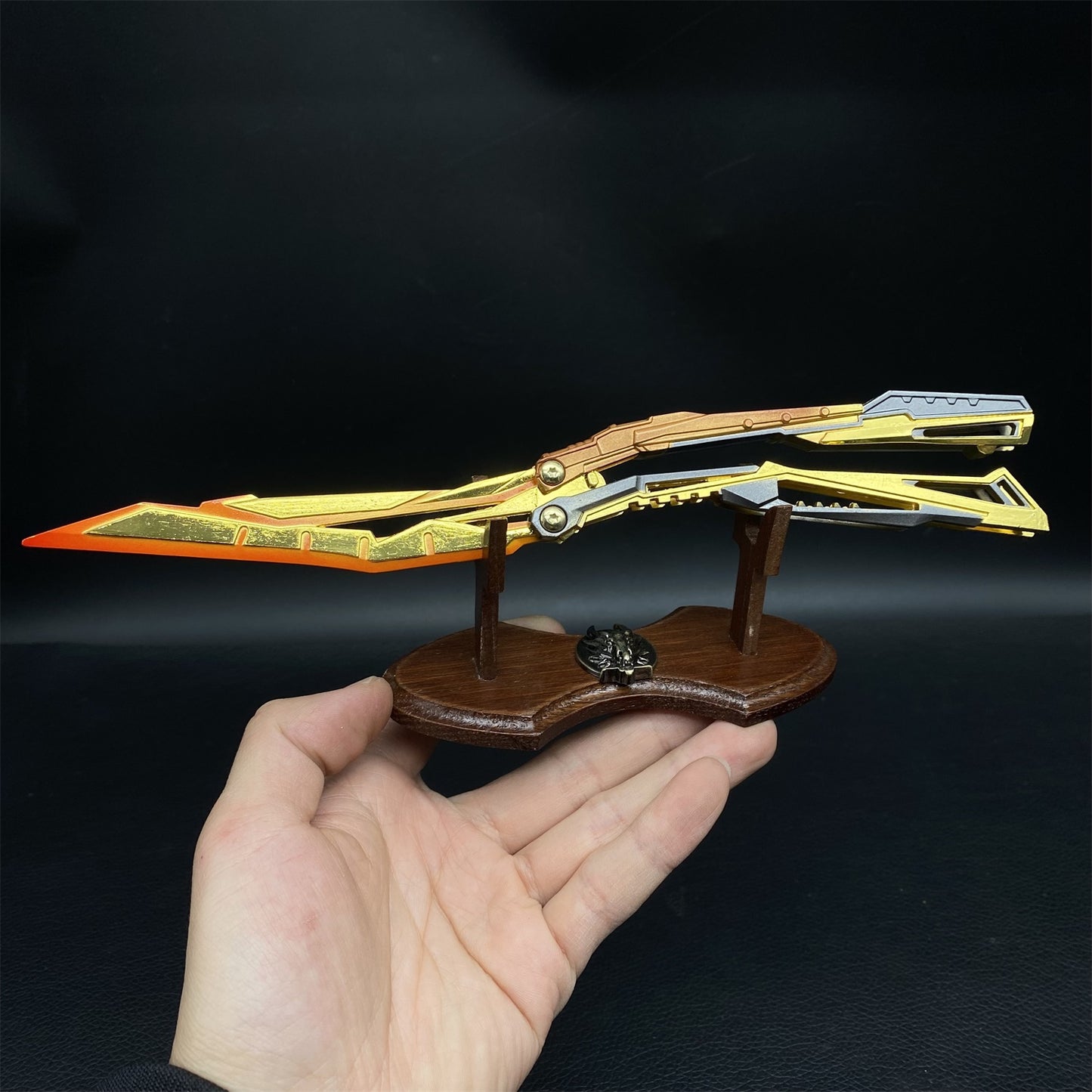 Blazing Light Butterfly Knife Fan Metal Replica