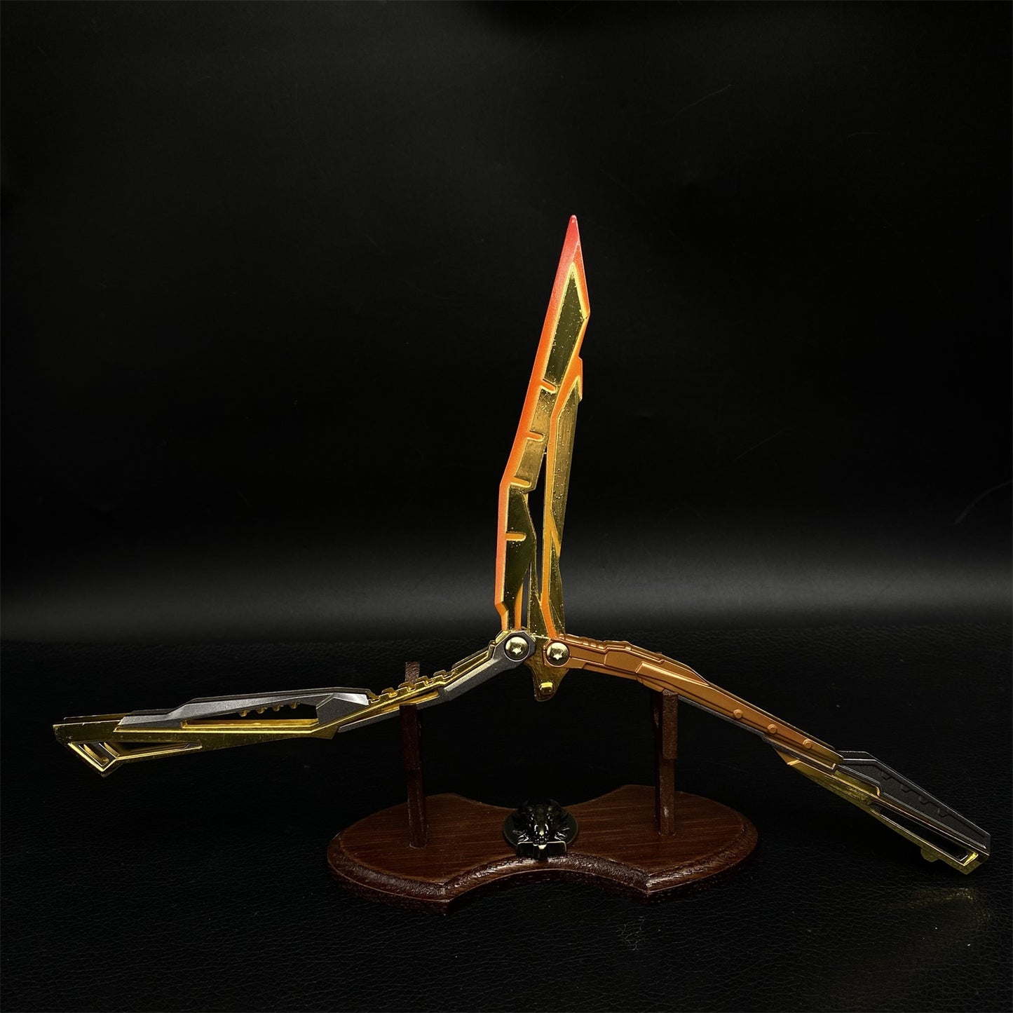 Blazing Light Butterfly Knife Fan Metal Replica
