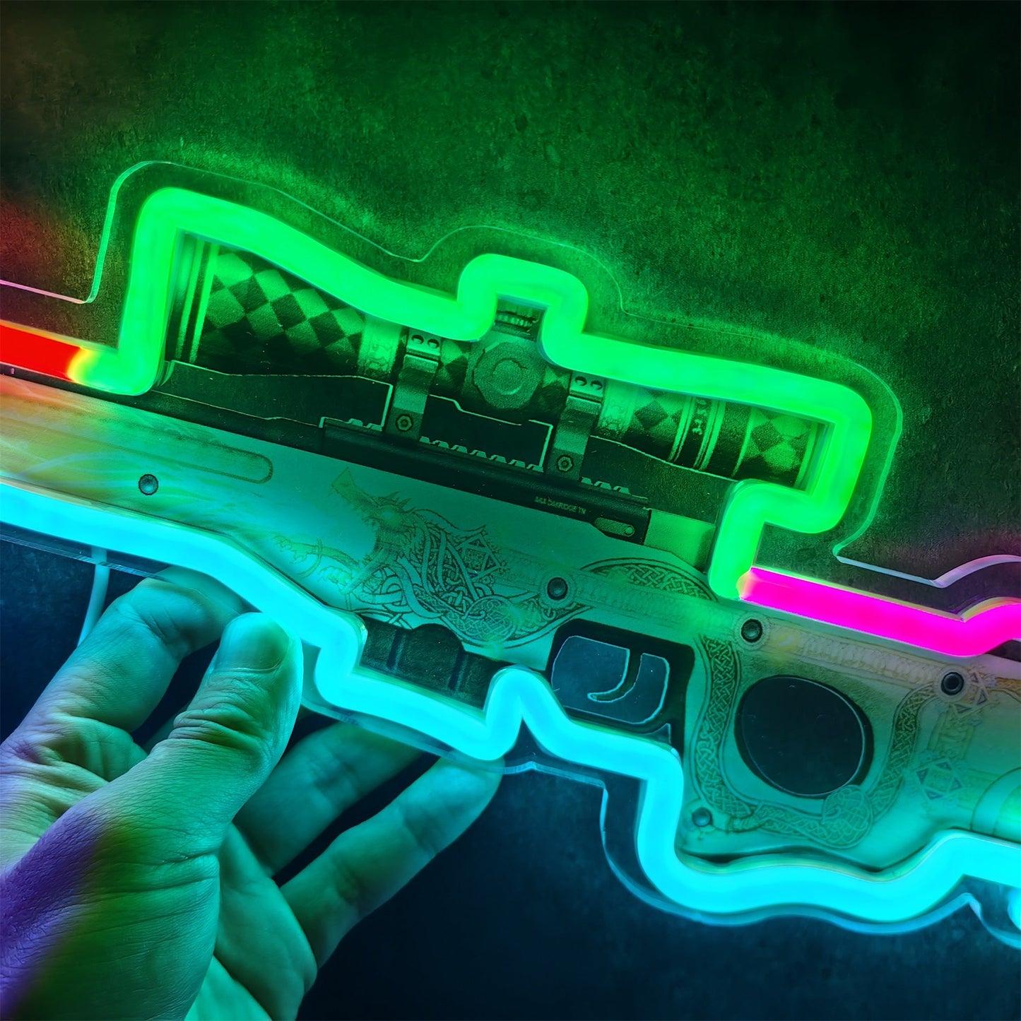 Customized CSGO AWP Rare Skin Neon Light Wall Decor