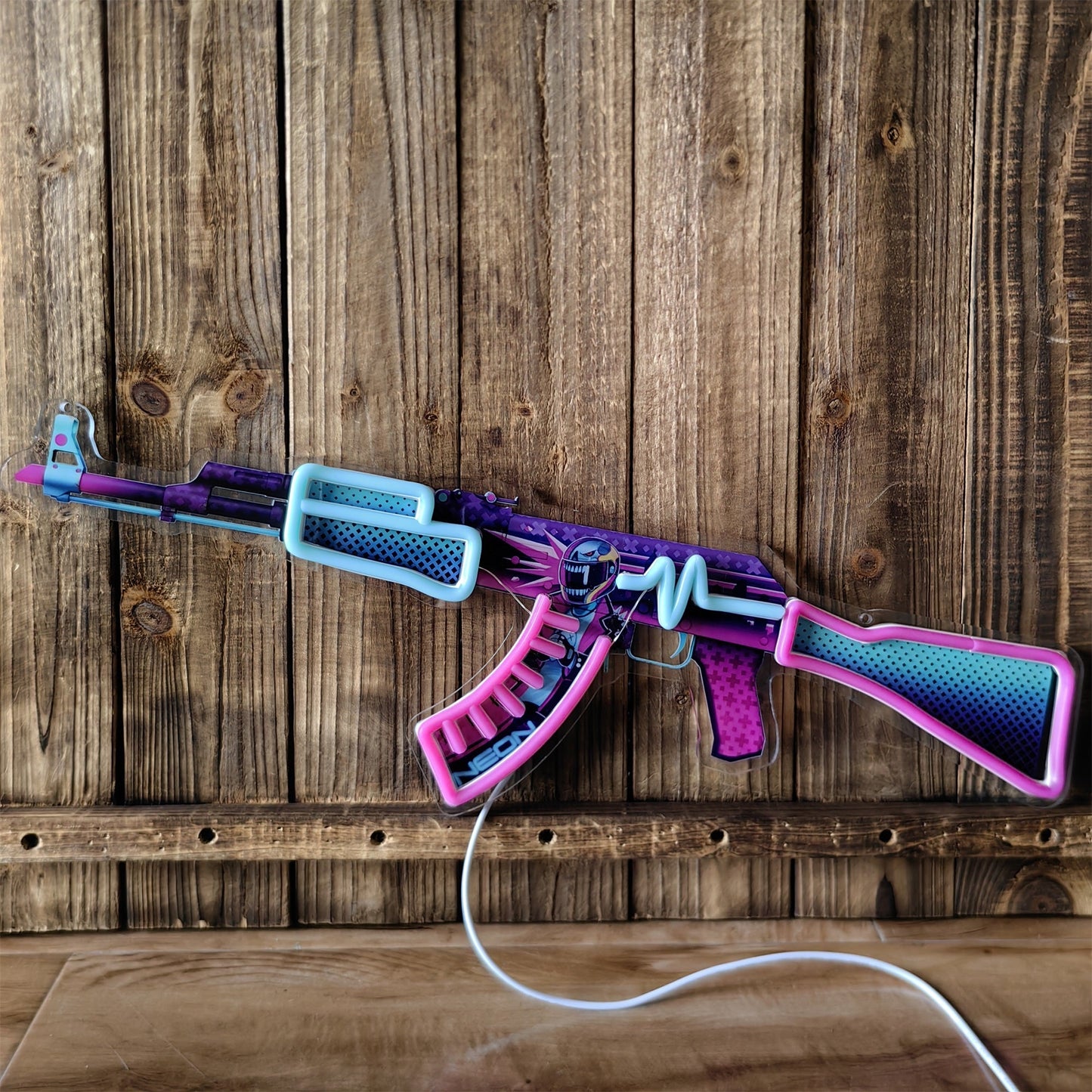 Customized AK47 Rare Skin Neon Light Game Room Decor