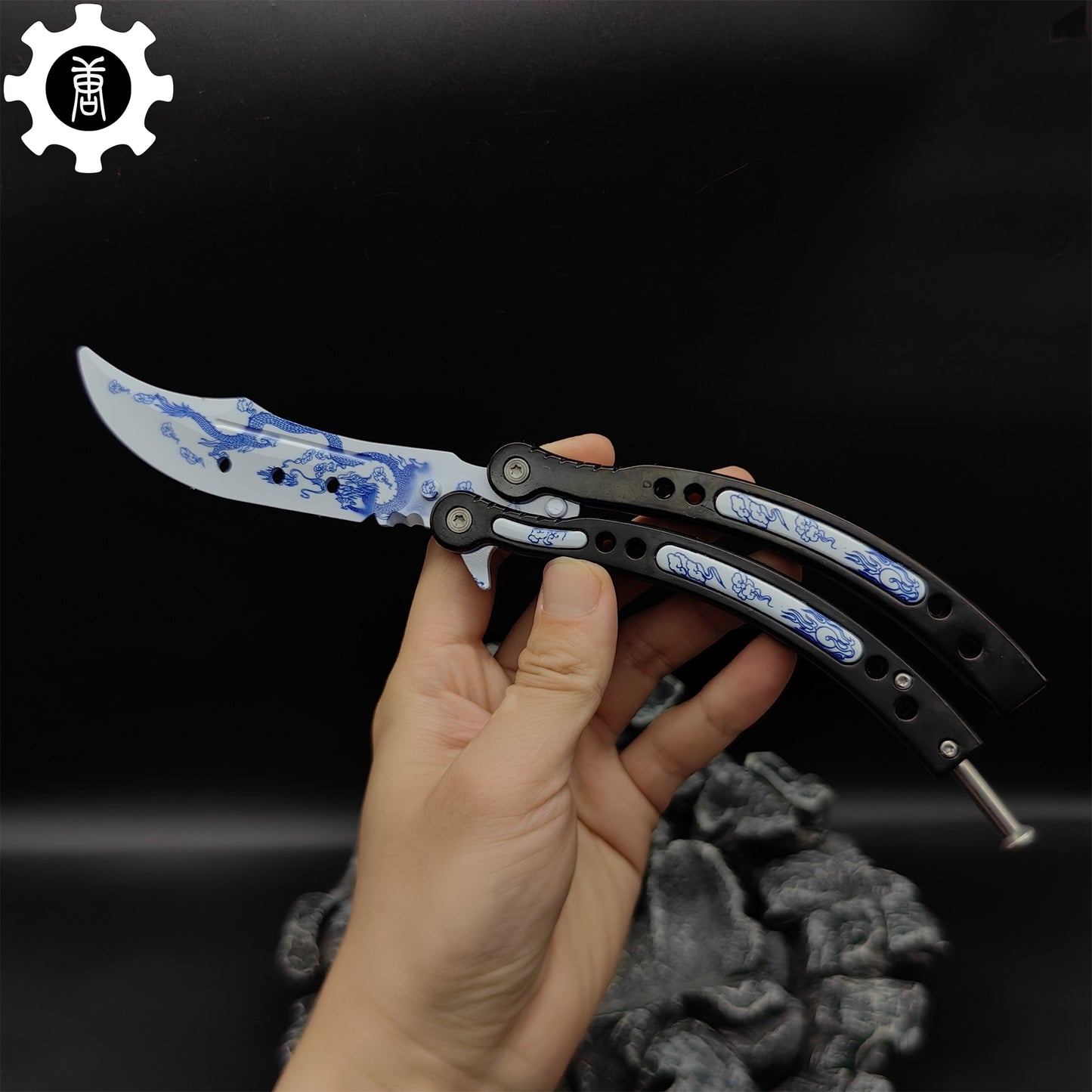 Game Butterfly Knife Azure Dragon Balisong Trainer