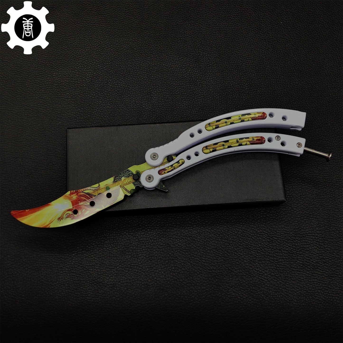 Dragon Lore Butterfly Knife Metal Balisong Game Prop