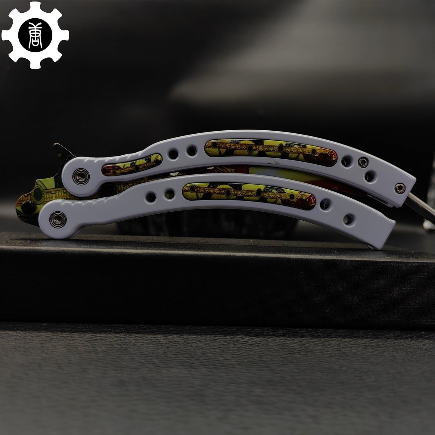 Dragon Lore Butterfly Knife Metal Balisong Game Prop