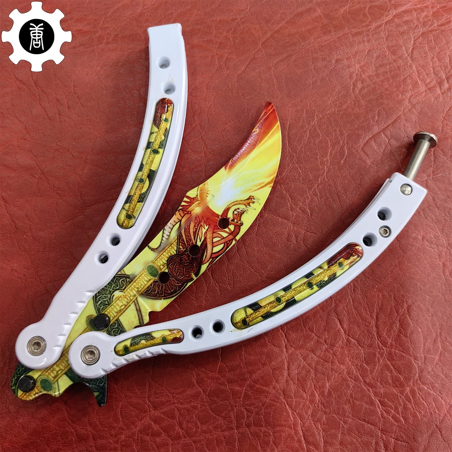 Dragon Lore Butterfly Knife Metal Balisong Game Prop