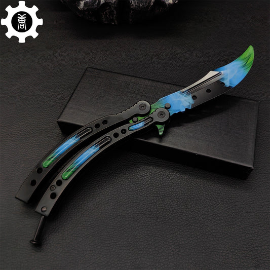 Gamma Doppler Phase 4 Balisong Game Butterfly Knife 