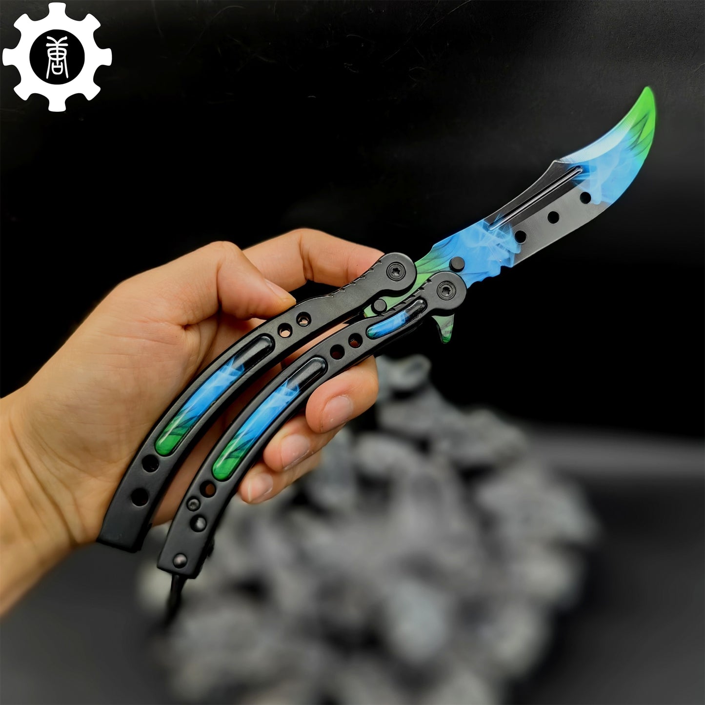 Gamma Doppler Phase 4 Balisong Game Butterfly Knife