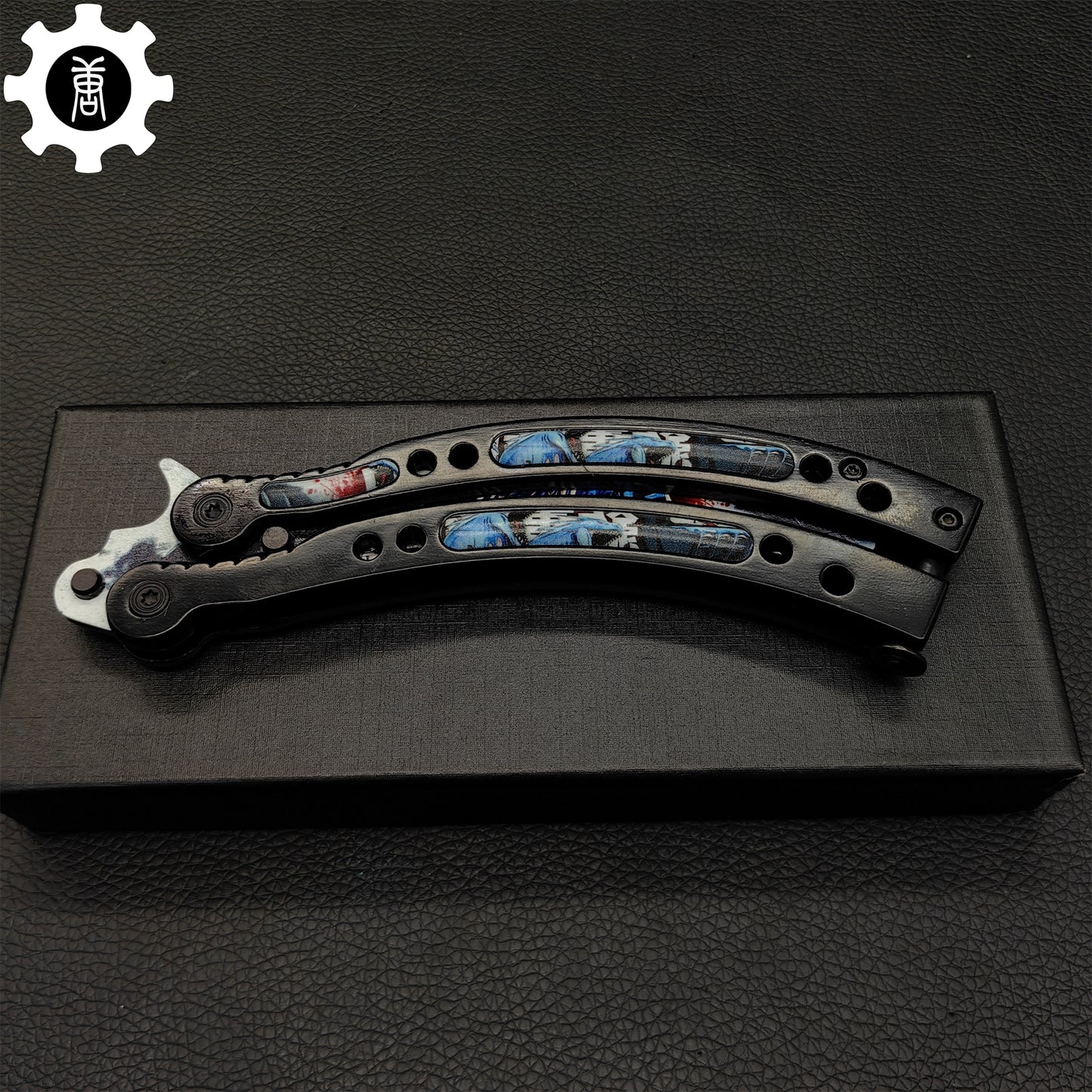 Game Butterfly Knife Nightmare Pattern Metal Balisong