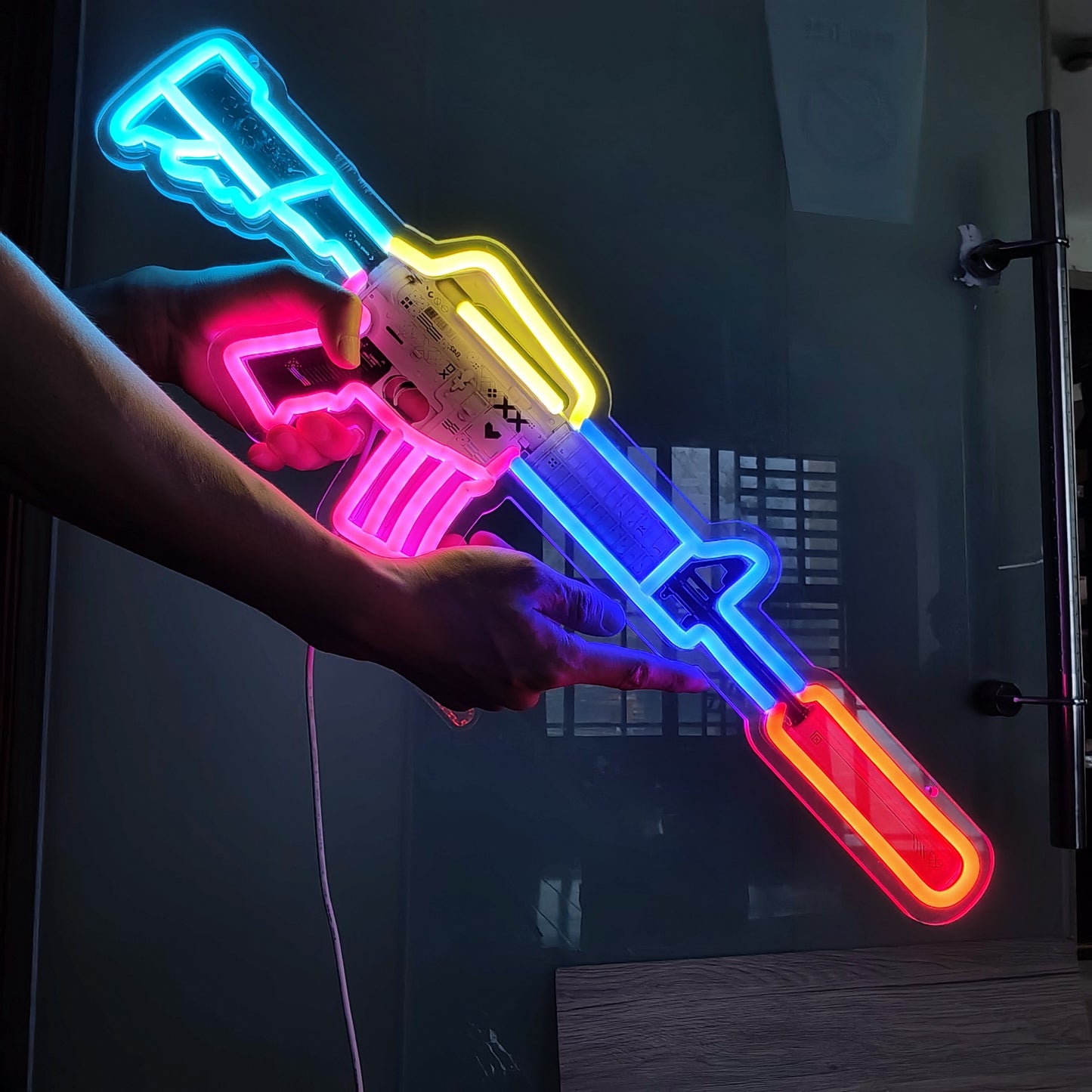 Customized CSGO Rare Skin M4A1-S Neon Light Wall Decor