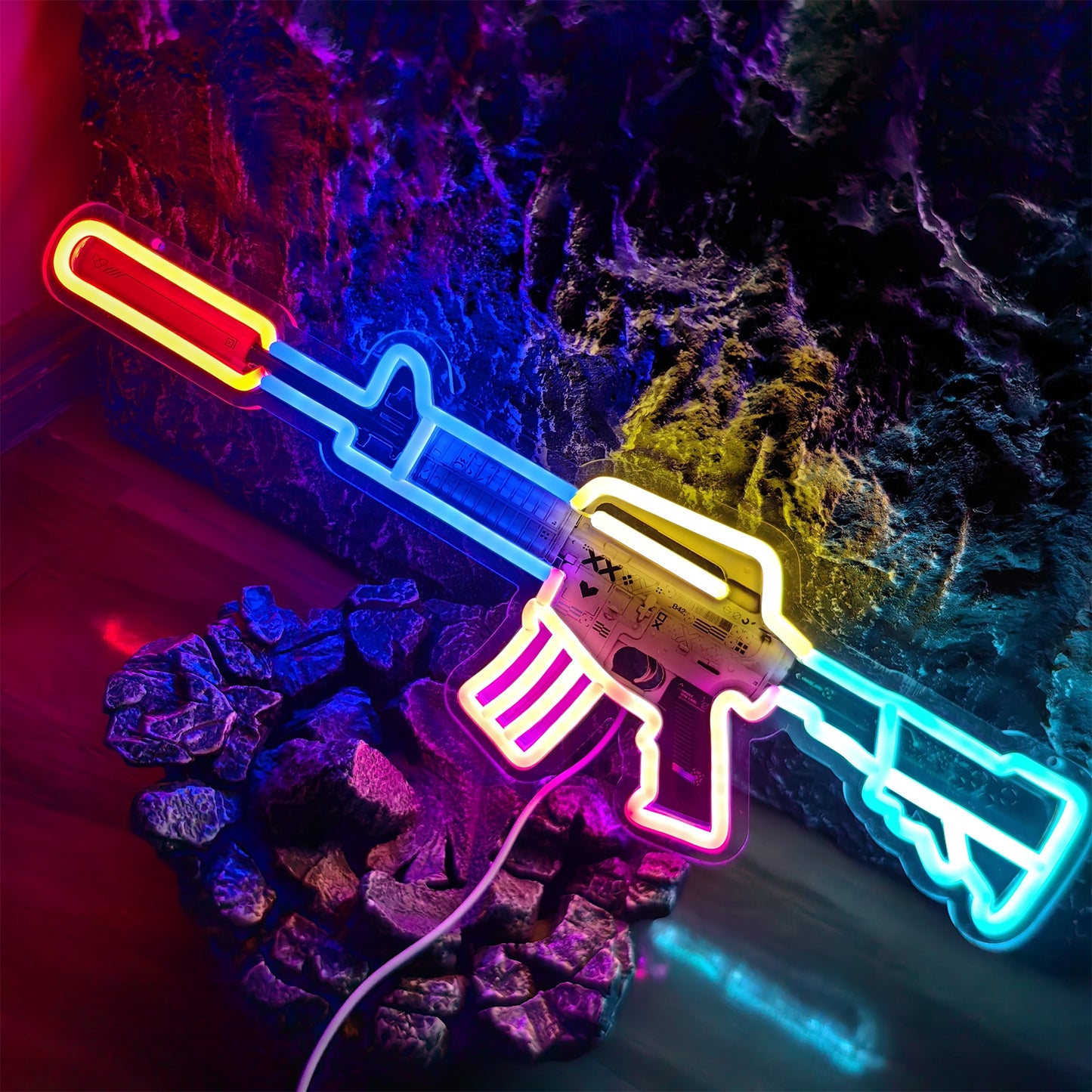 Customized CSGO Rare Skin M4A1-S Neon Light Wall Decor