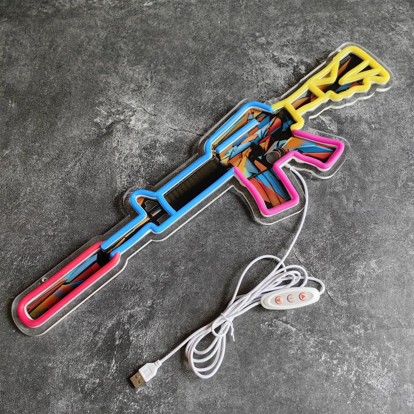 Customized CSGO Rare Skin M4A1-S Neon Light Wall Decor