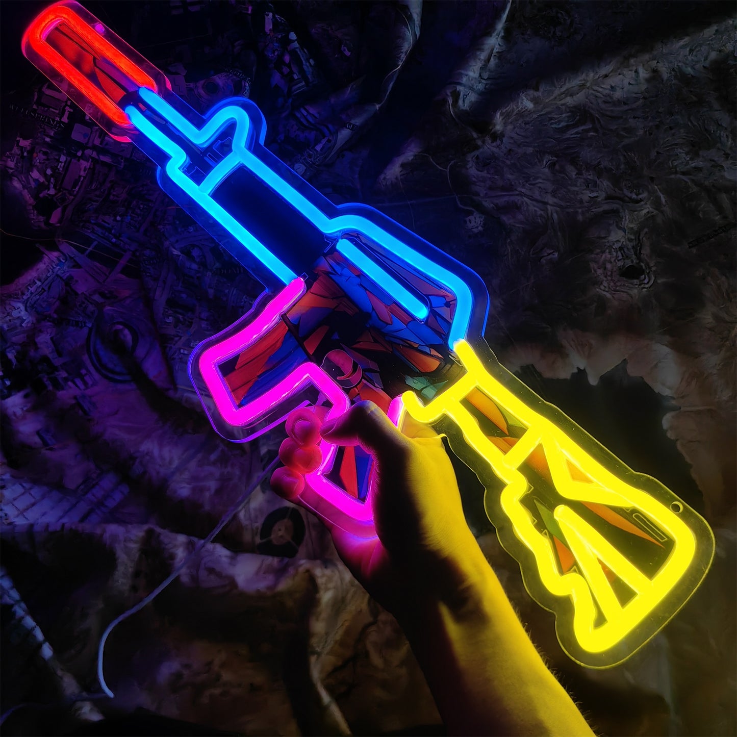 Customized CSGO Rare Skin M4A1-S Neon Light Wall Decor