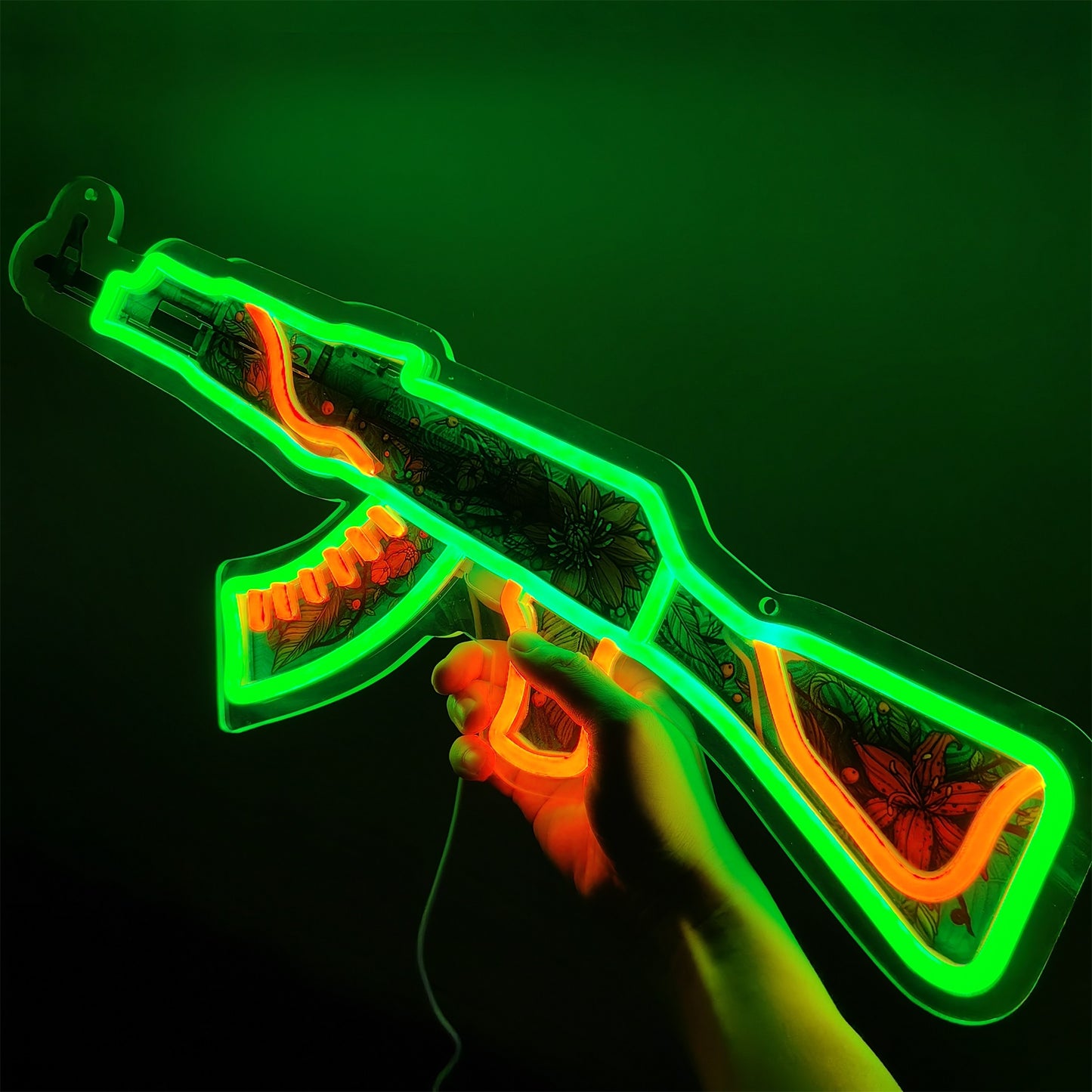 Customized AK47 Rare Skin Neon Light Game Room Decor
