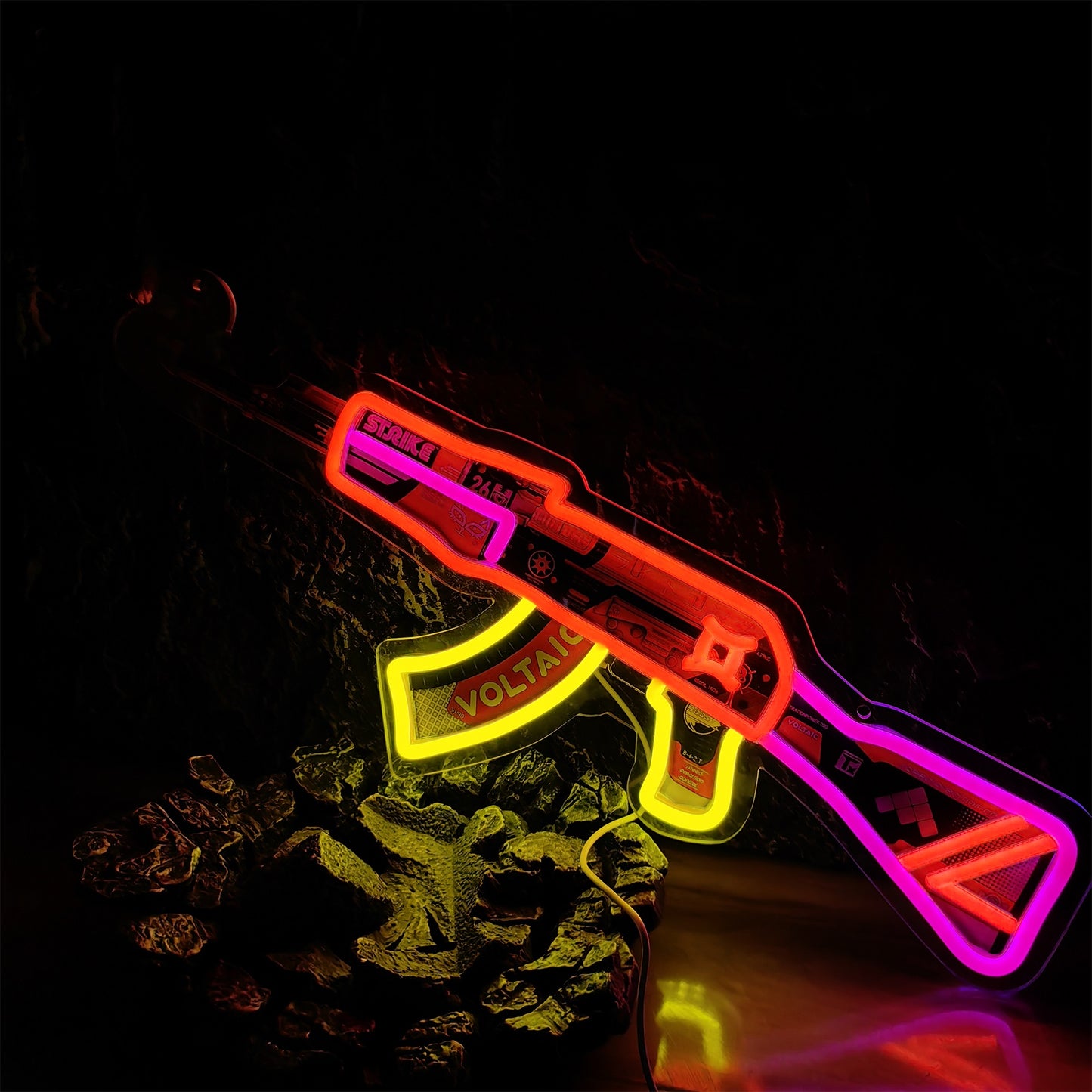 Customized AK47 Rare Skin Neon Light Game Room Decor