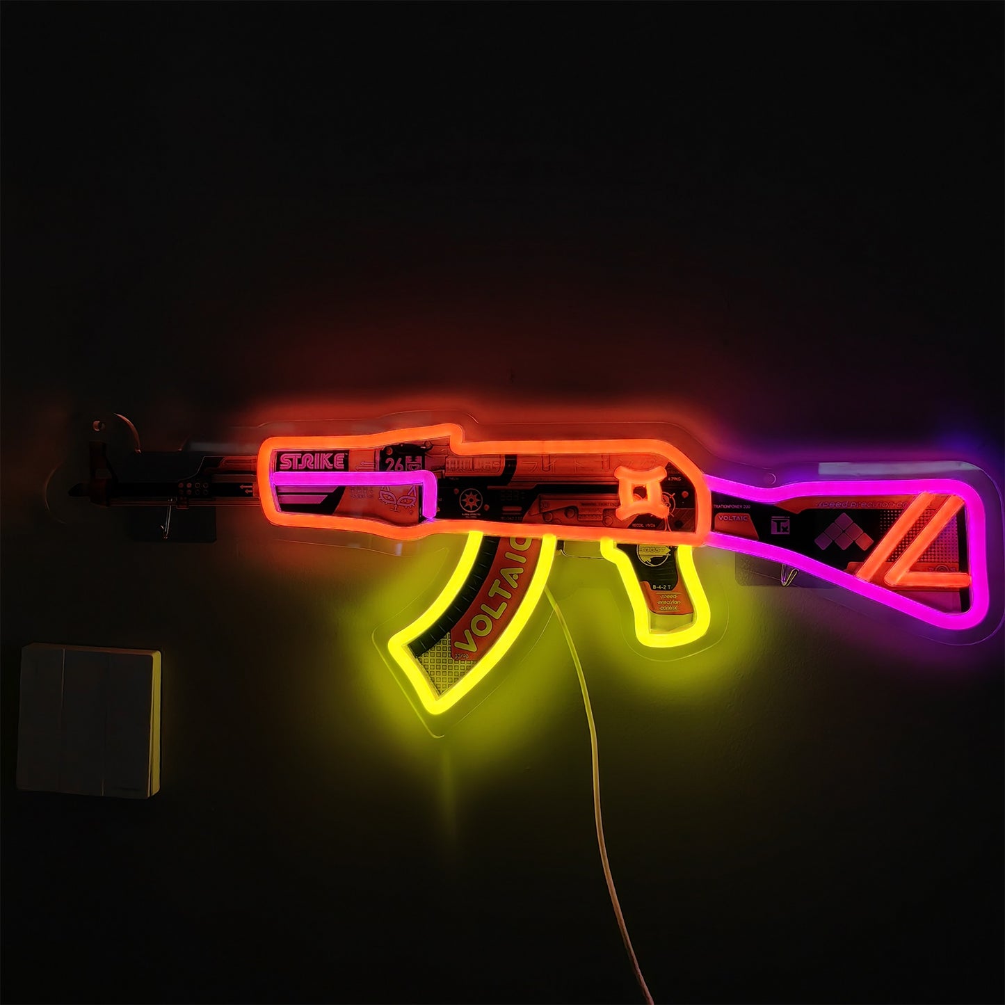 Customized AK47 Rare Skin Neon Light Game Room Decor