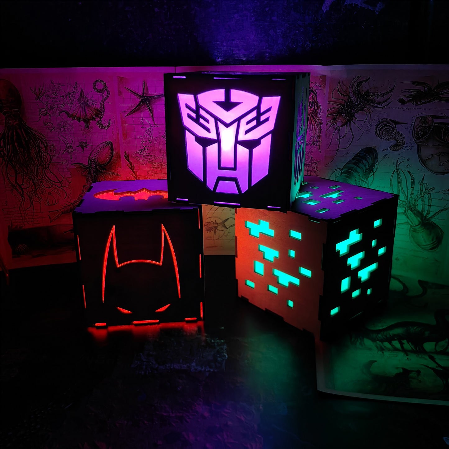 Handmade Car Robot Night Light