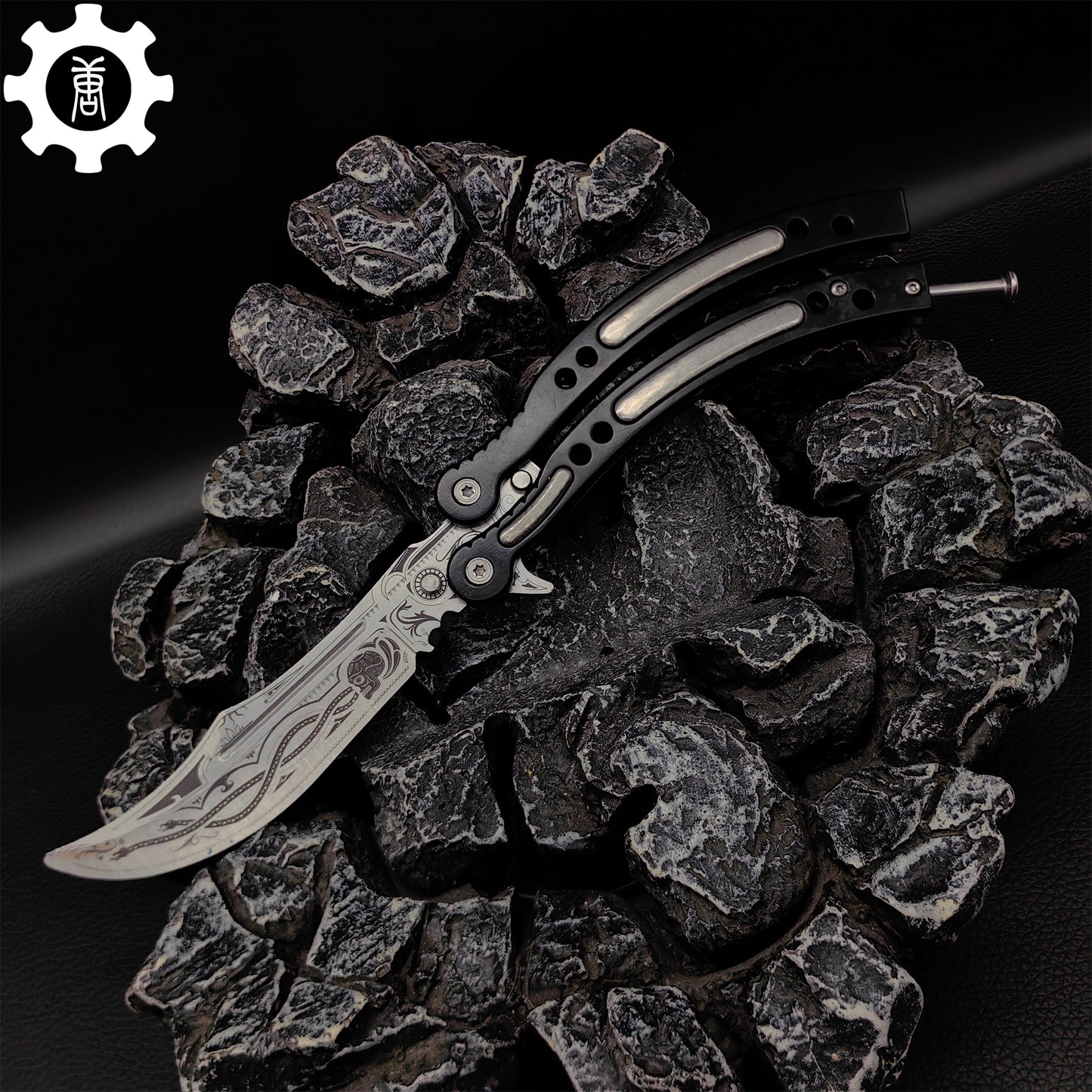Cartel Balisong Metal Butterfly Knife Game Prop