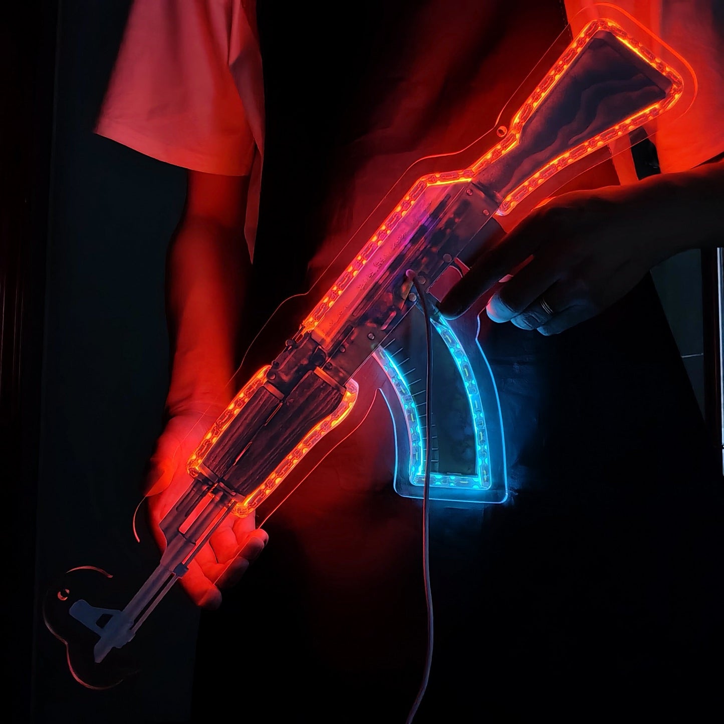 AK47 Case Hardened 3D Colorful Neno Night Lamp Wall Decor
