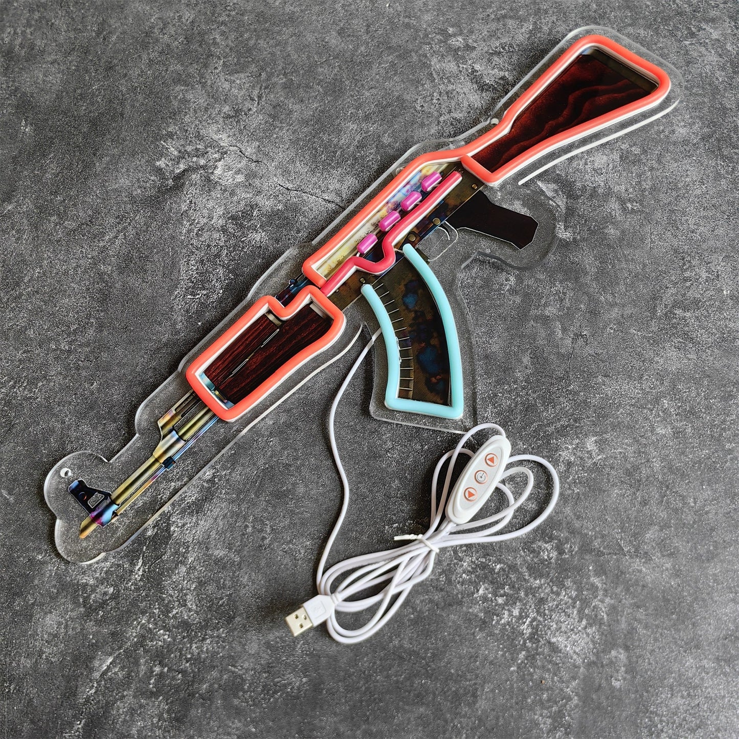 AK47 Case Hardened 3D Colorful Neno Night Lamp Wall Decor