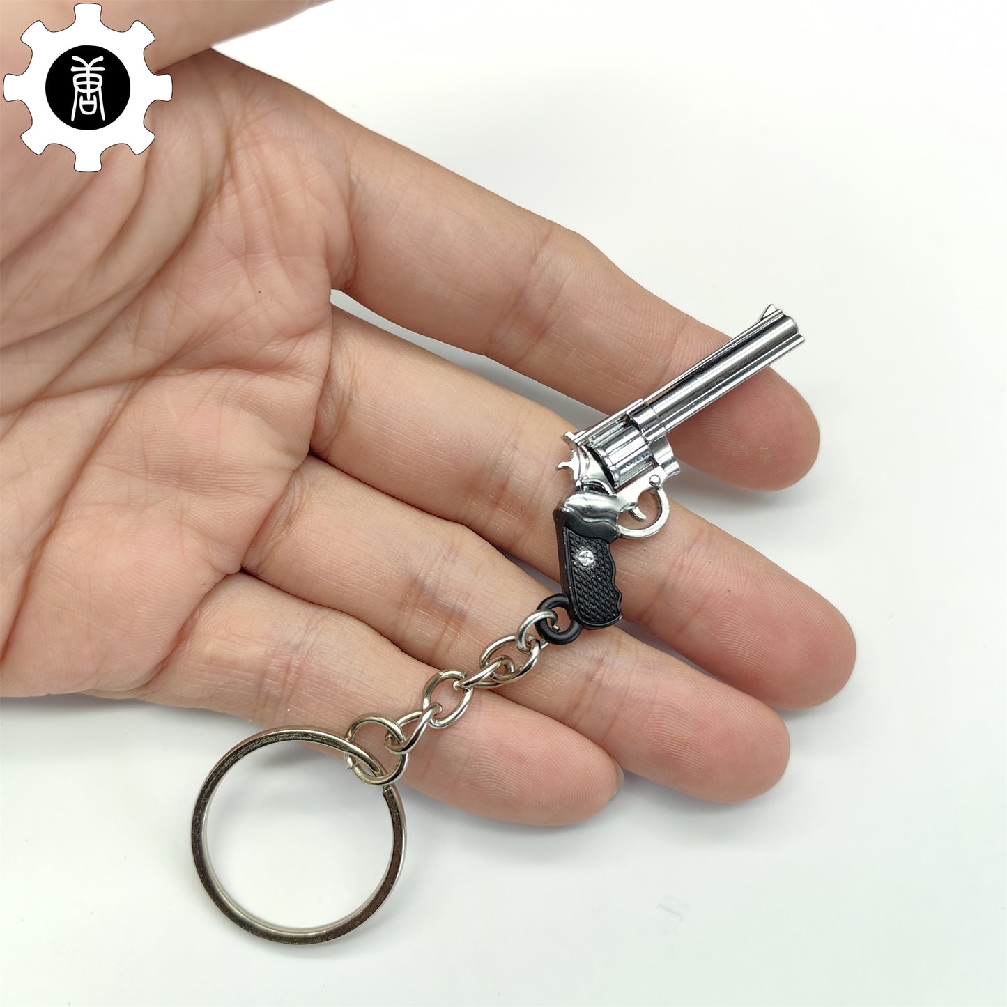 Mini Colt Python 357 Revolver Metal Keychain