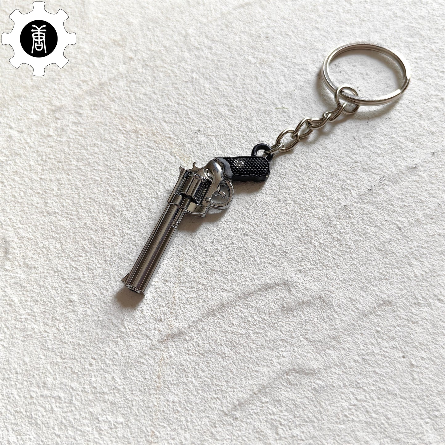 Mini Colt Python 357 Revolver Metal Keychain