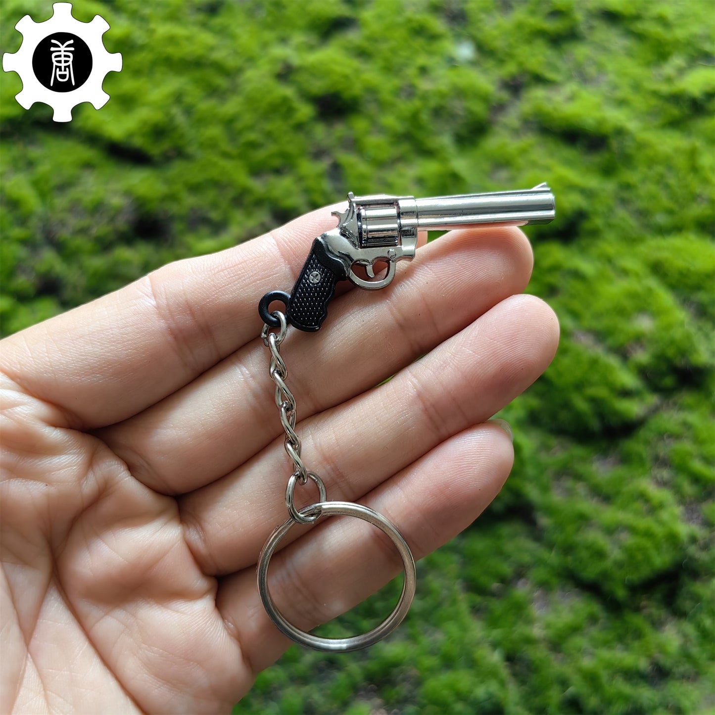 Mini Colt Python 357 Revolver Metal Keychain