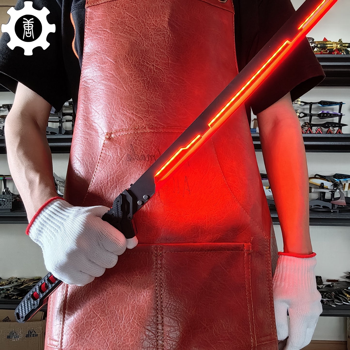Cyberpunk Errata Red Thermal Katana Game Cosplay Prop