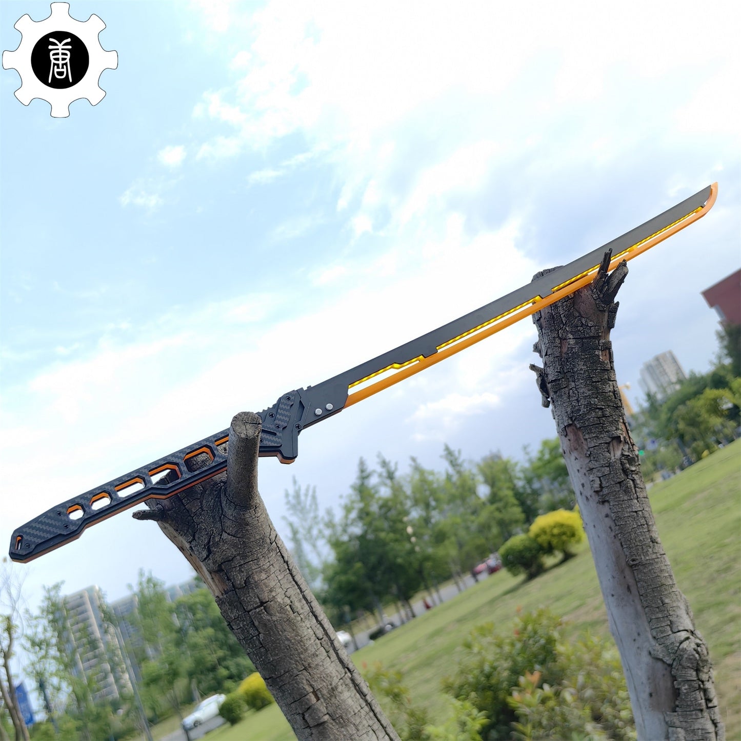 Cyberpunk Errata Yellow Thermal Katana Game Cosplay Prop