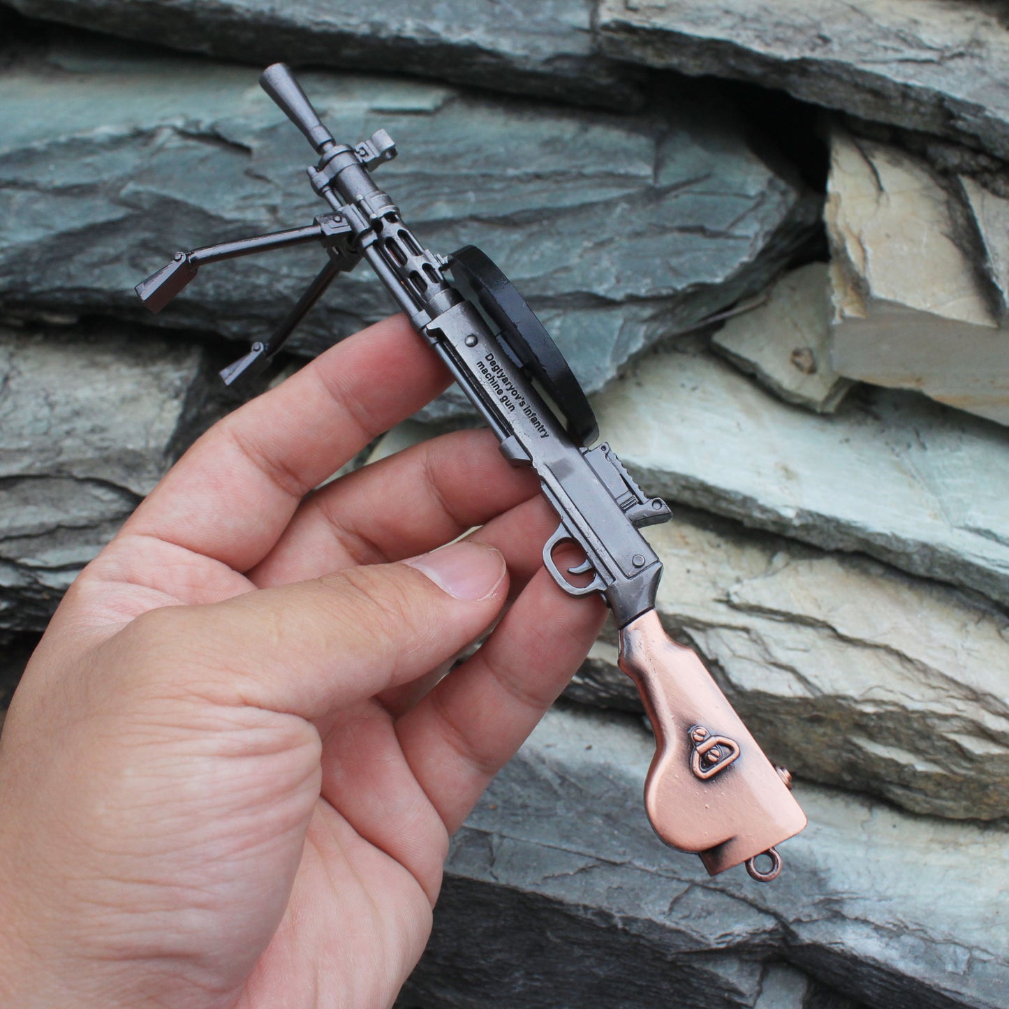 DP-28 Metal Miniature Degtyaryov Light Machine Gun 17CM/6.7"