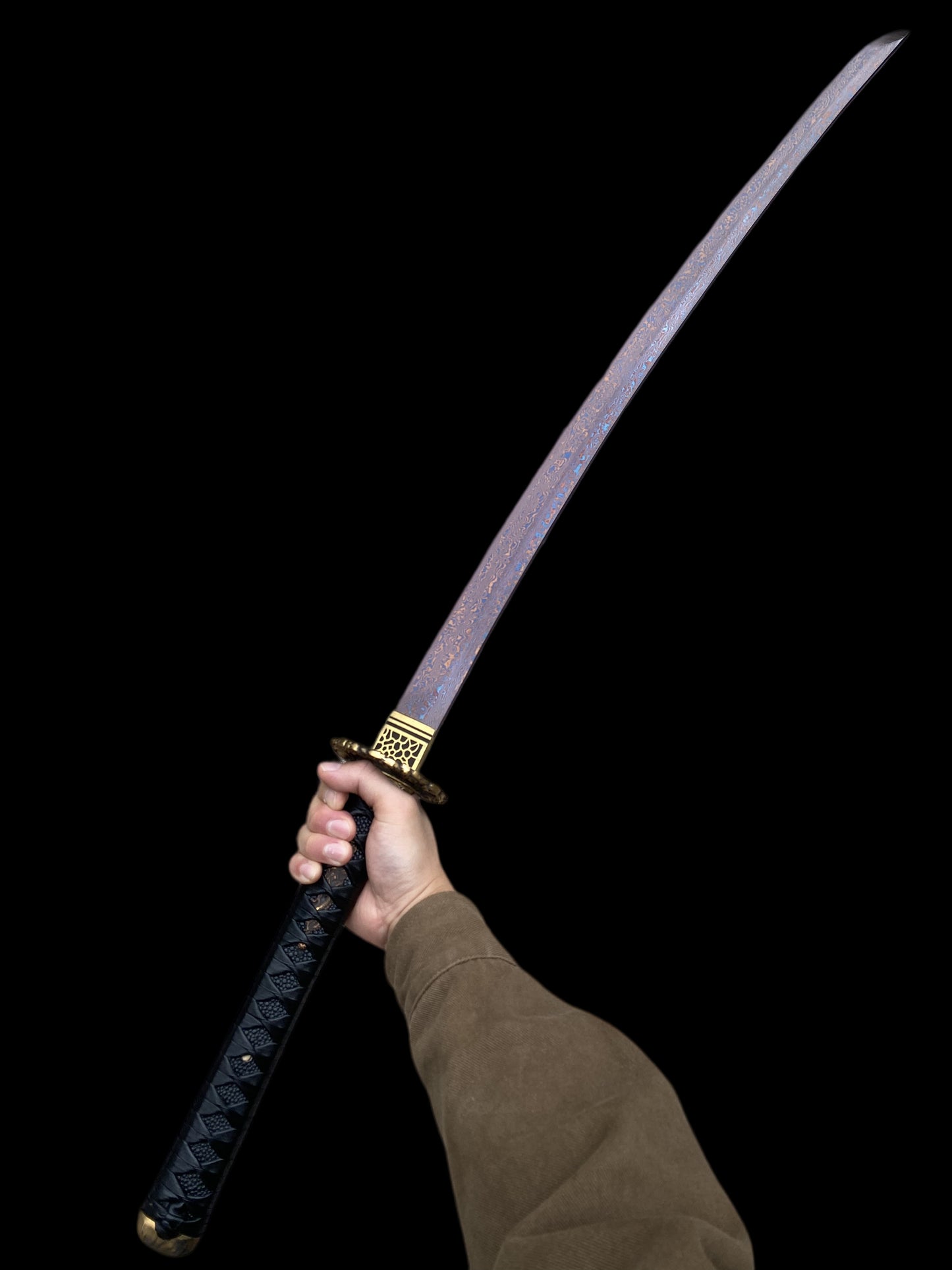 Red Dragon Blade Damascus Steel Katana