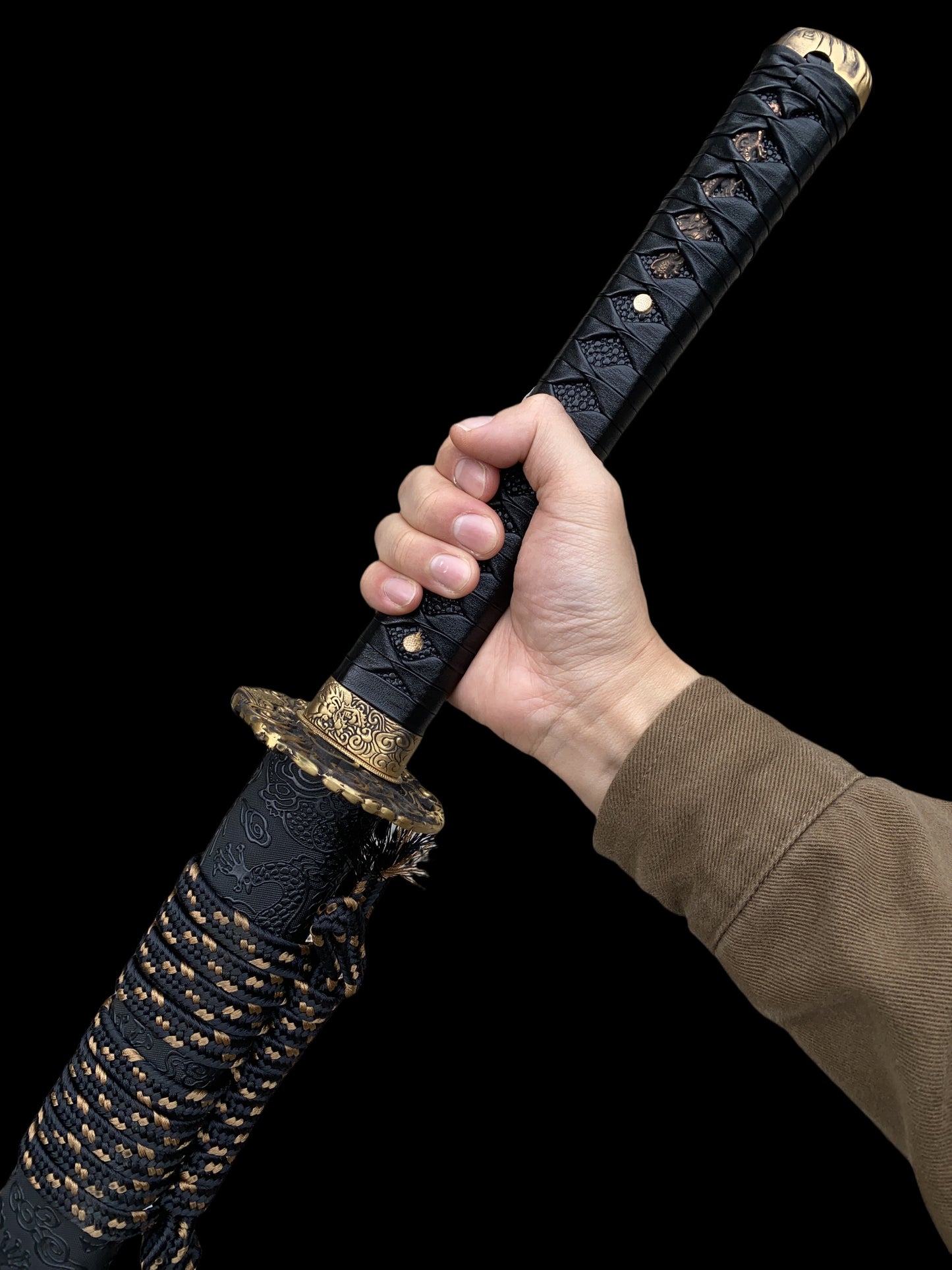 Red Dragon Blade Damascus Steel Katana