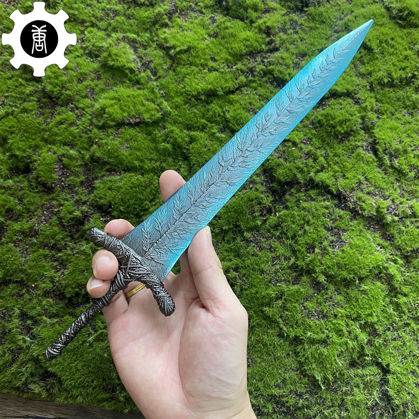 Metal 11.8" Moonlight Greatsword Gamer Gift