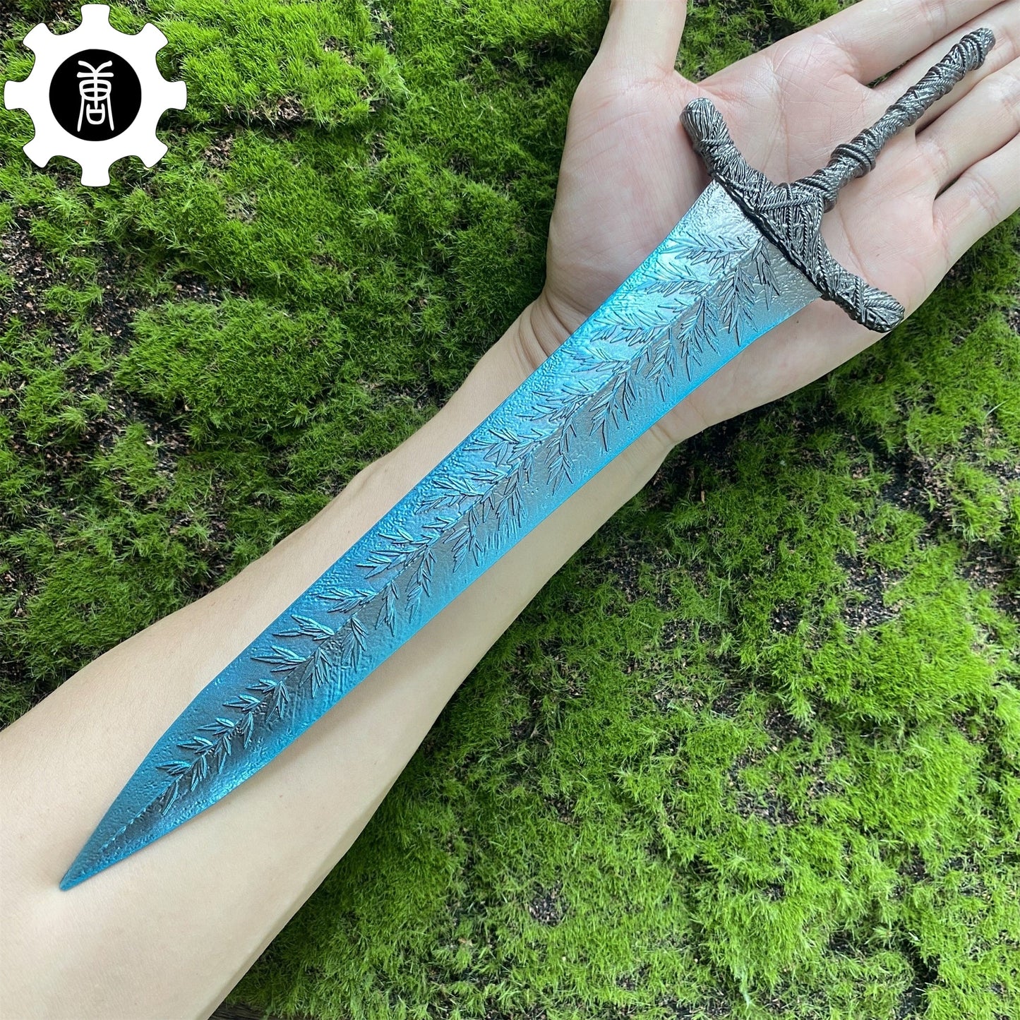 Metal 11.8" Moonlight Greatsword Gamer Gift